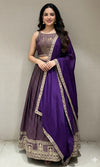 Purple EMBELLISHED Lehenga CHOLI
