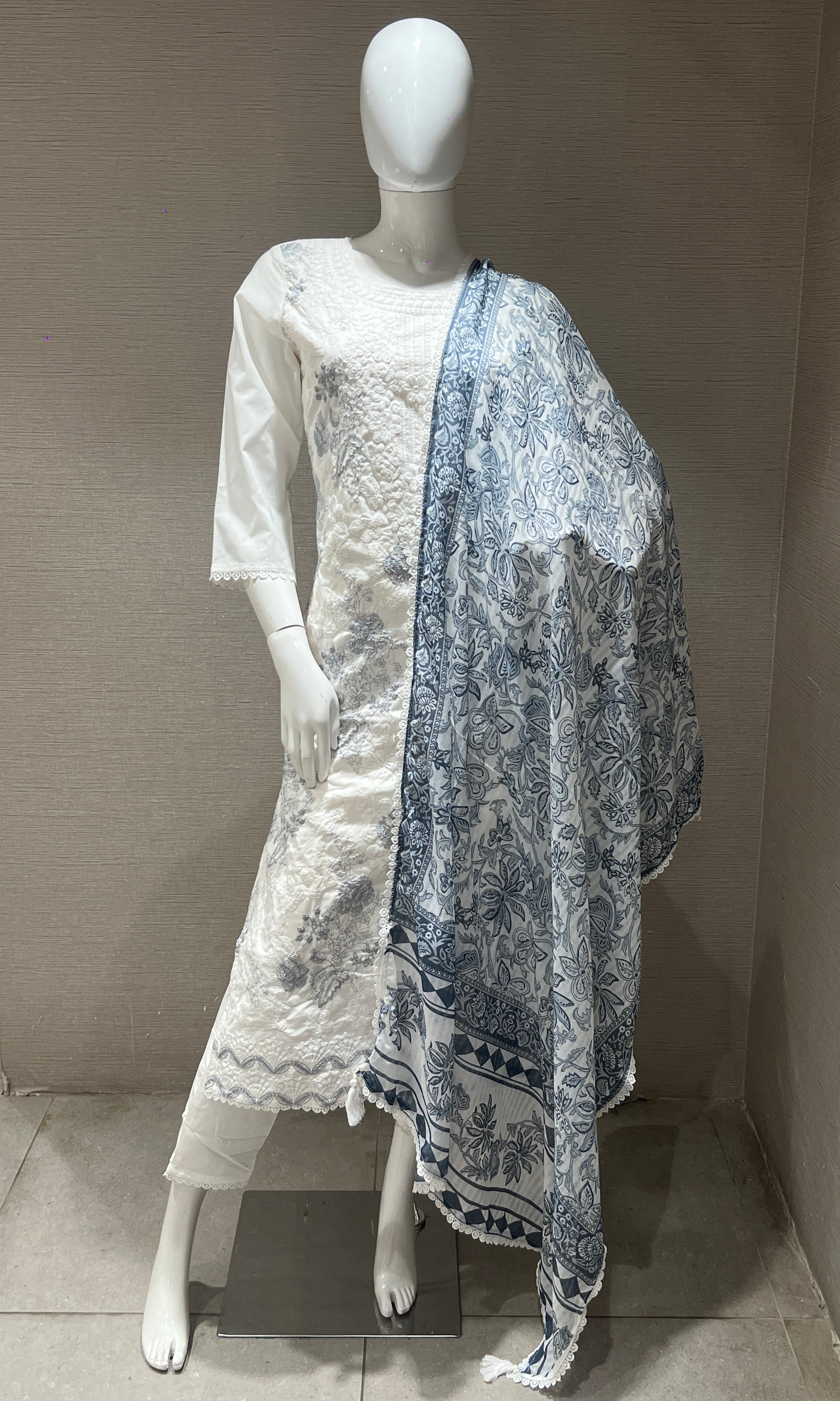 Grey kurta set