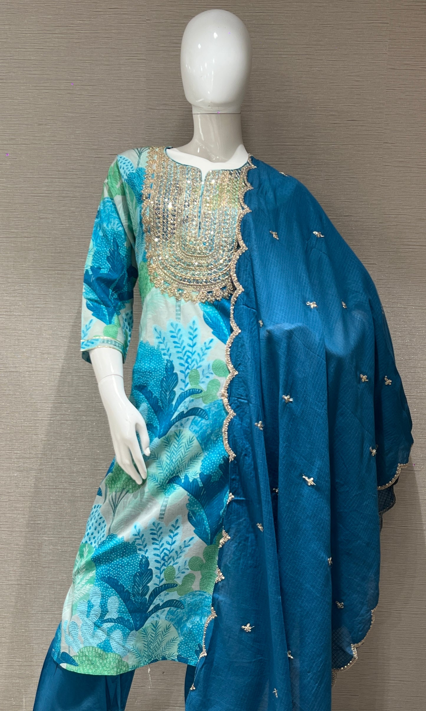 🦋Blue kurta set🦋 3223