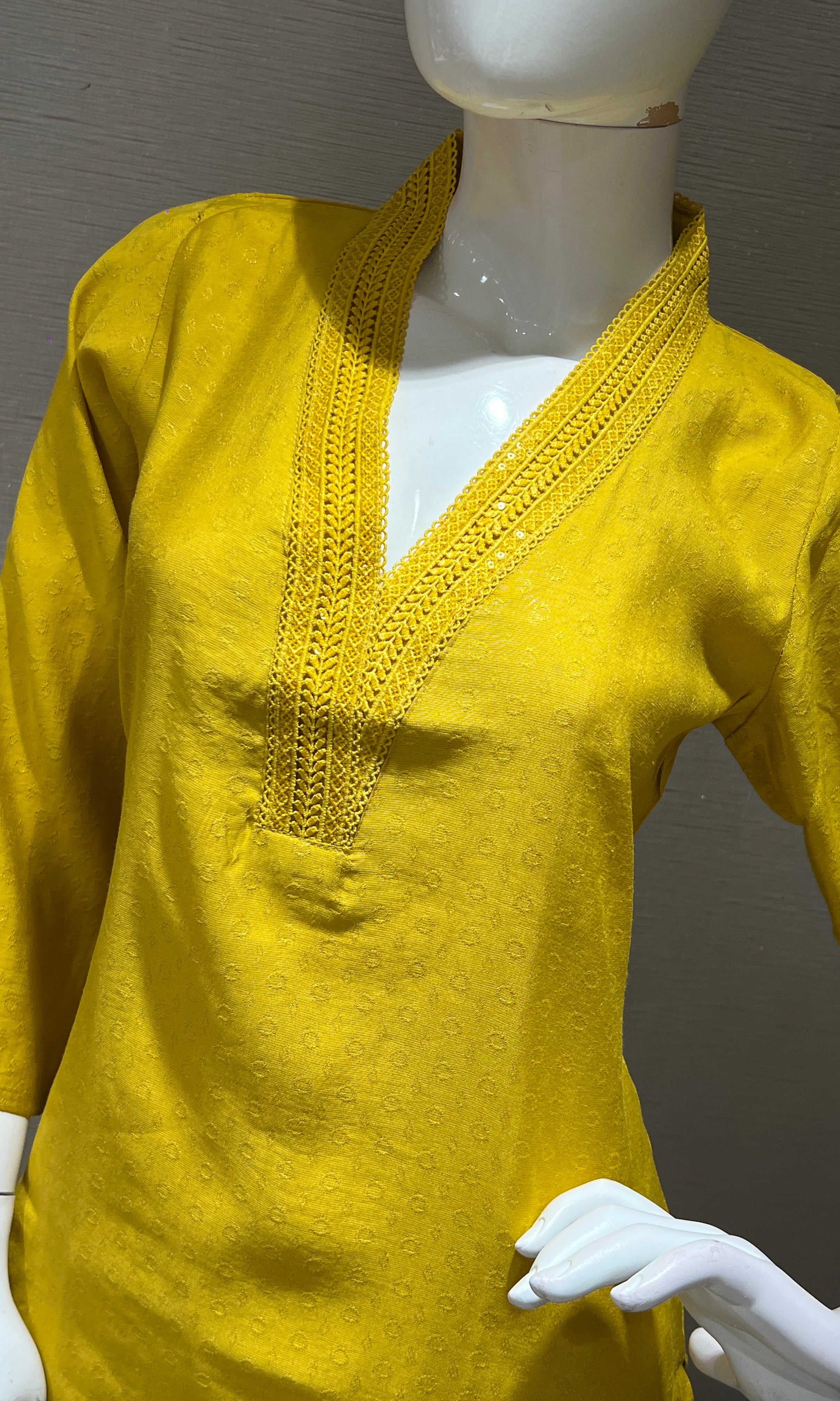 Mustard yellow Kurti top