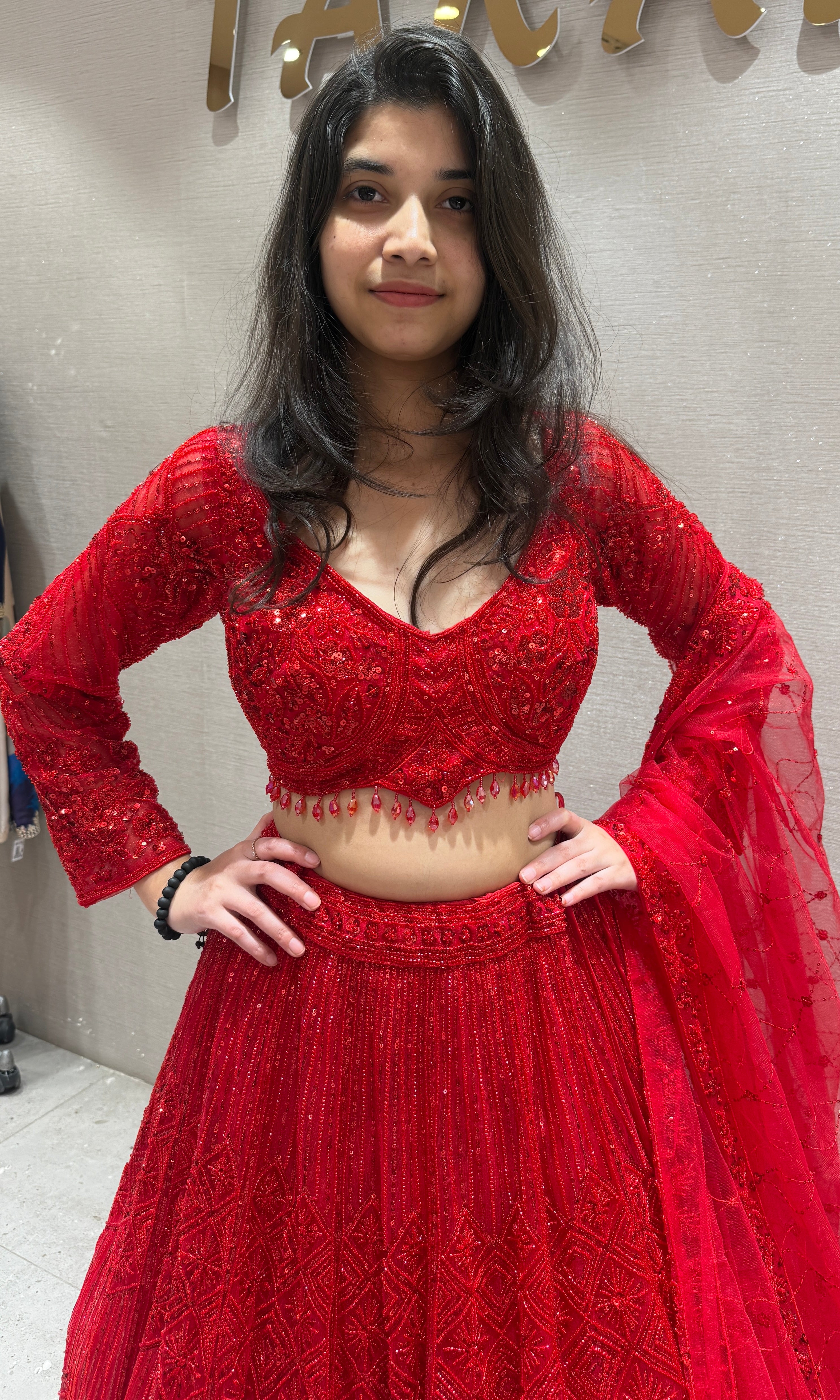 Red Lehenga