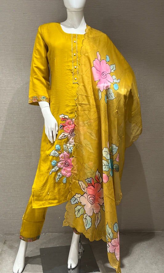 Yellow kurta set