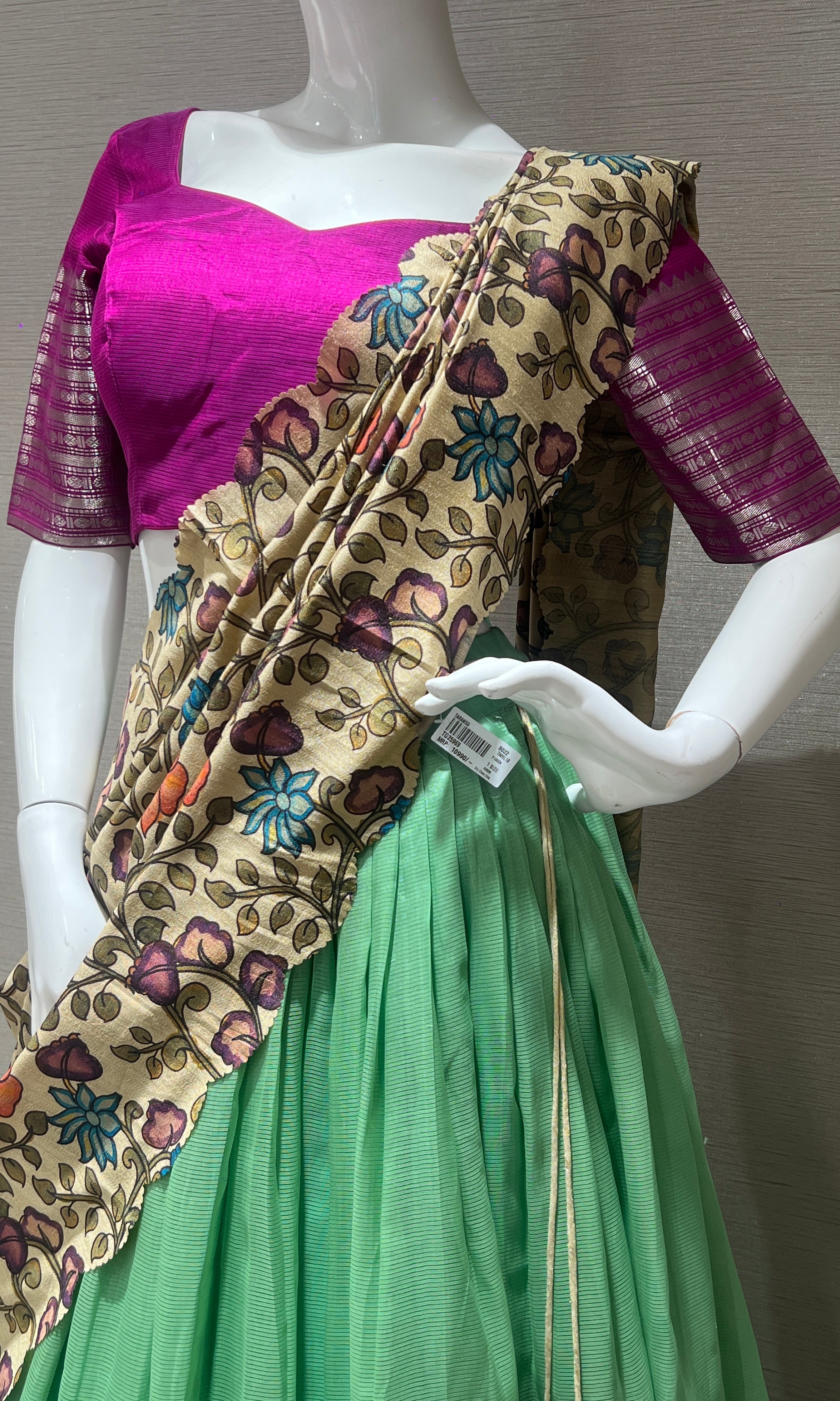 Pista green Lehenga
