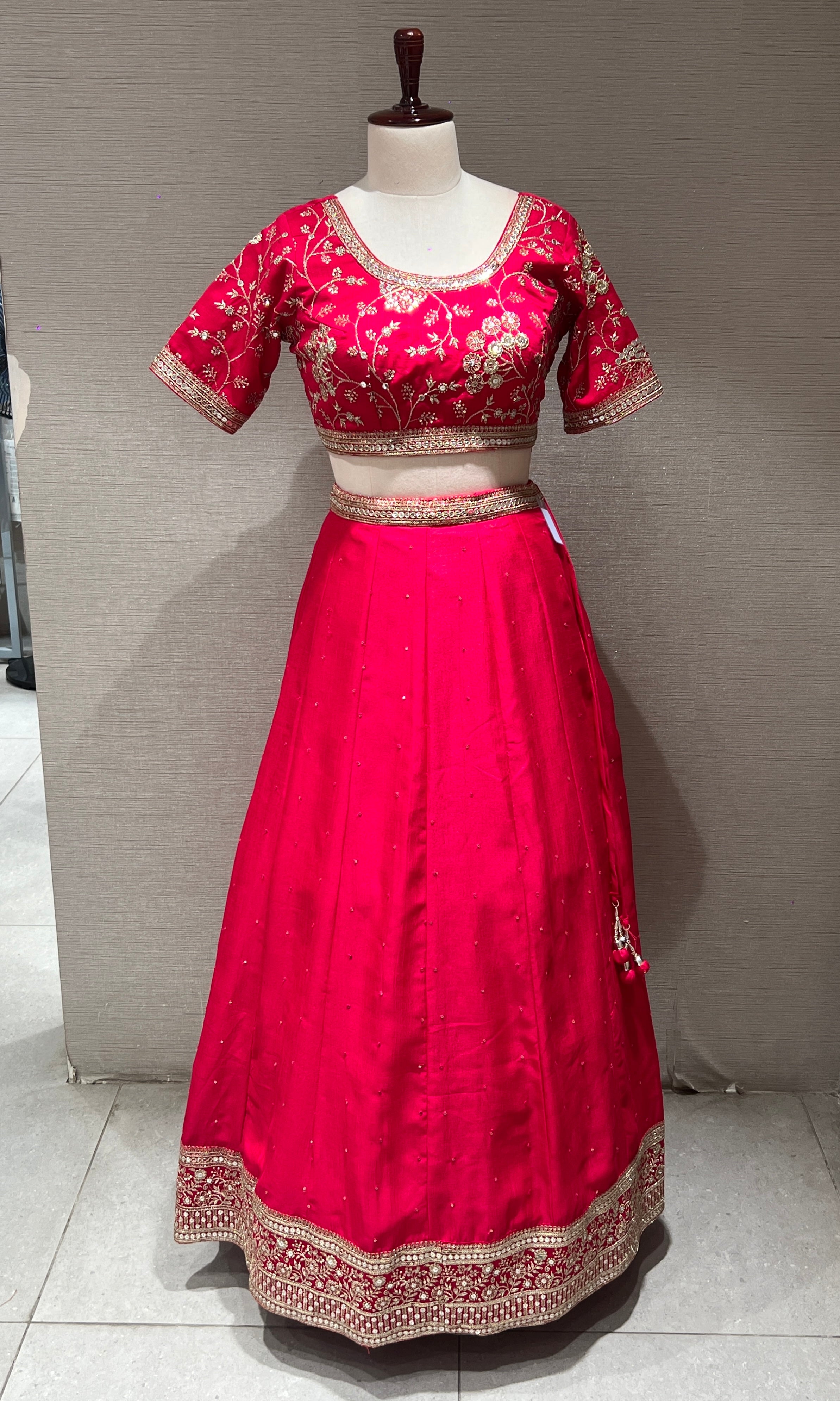 Royal Rani Pink EMBROIDERED Lehenga