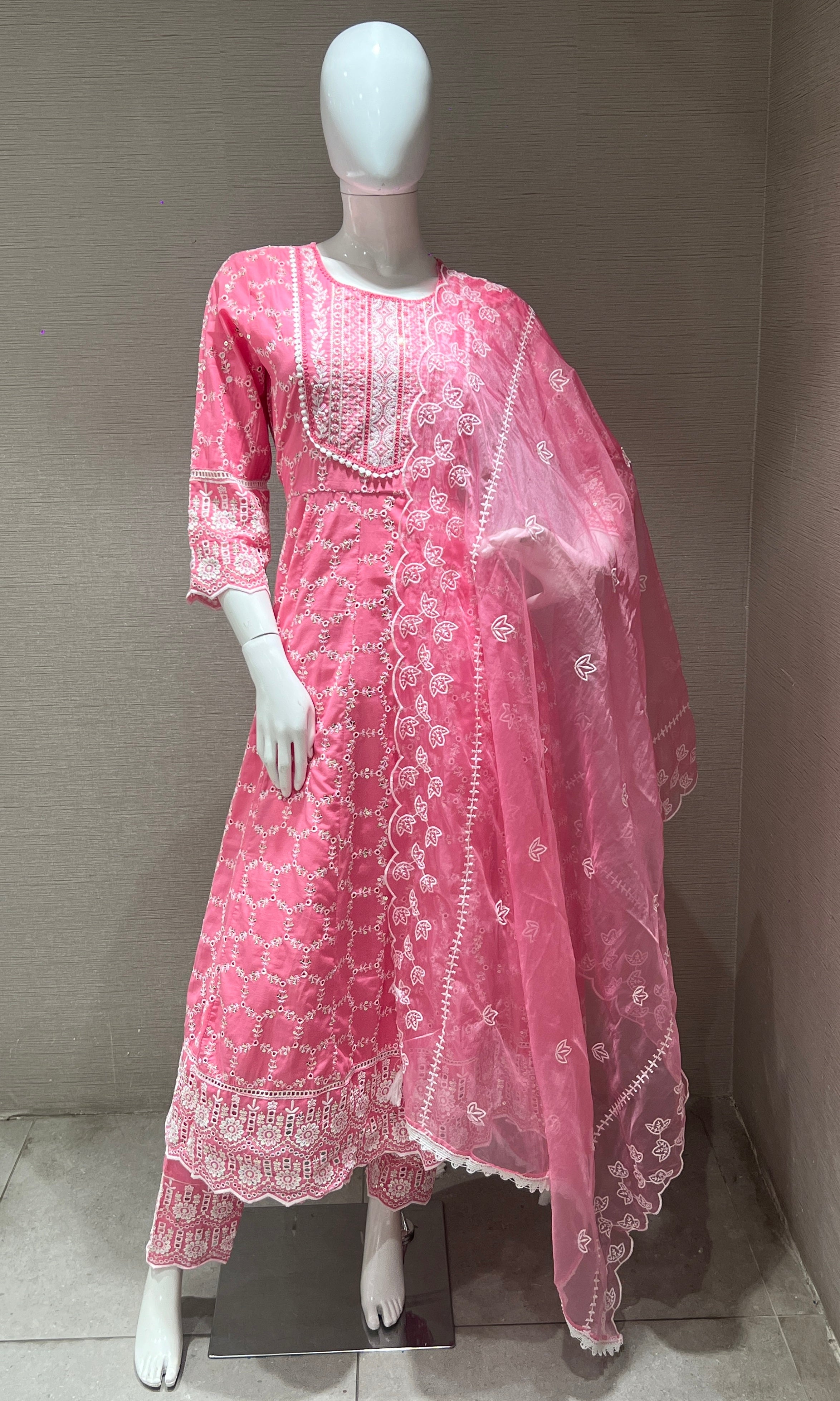 Pink Anarkali