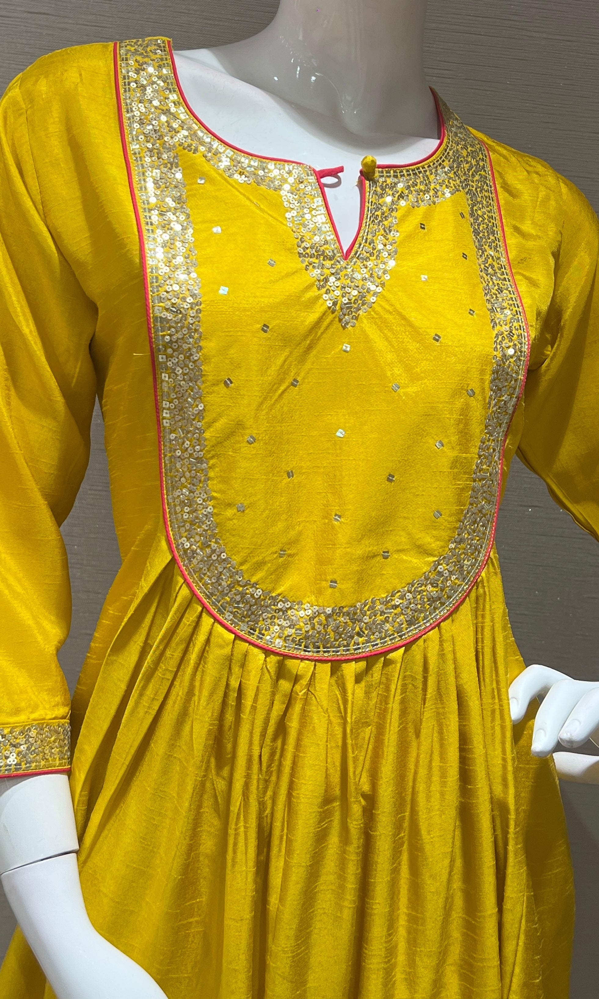 Mustard yellow kurta set