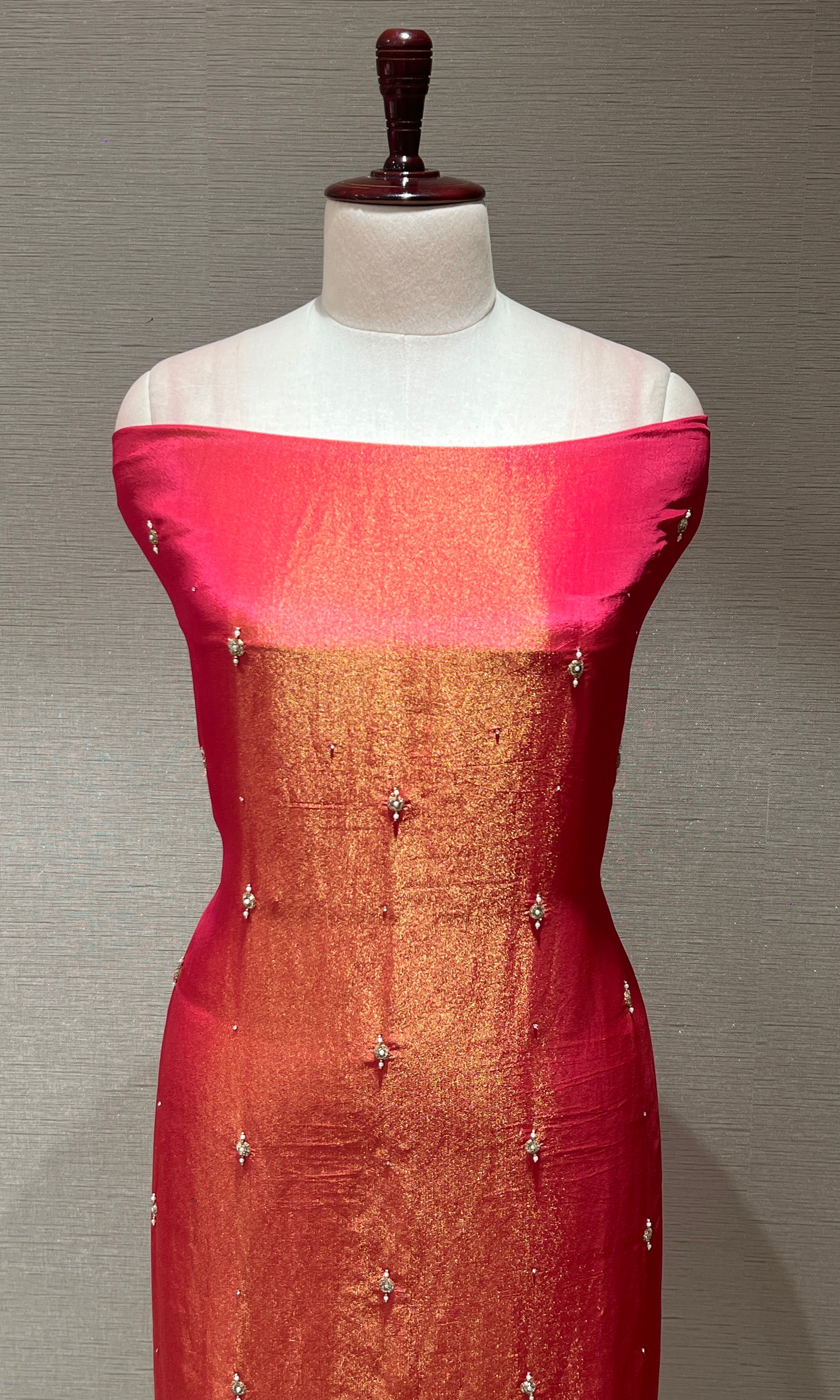 Rust dress material