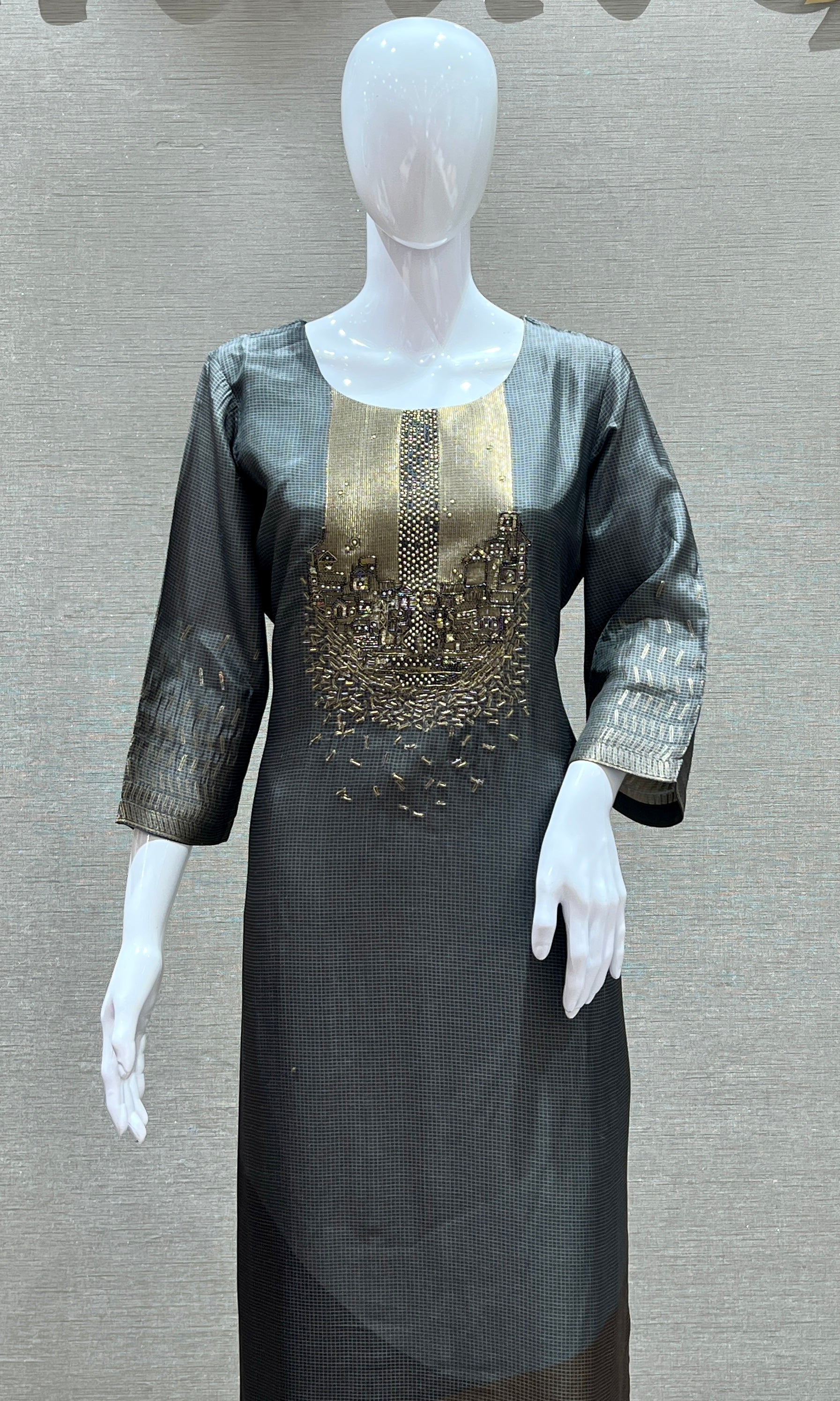 Grey kurta set