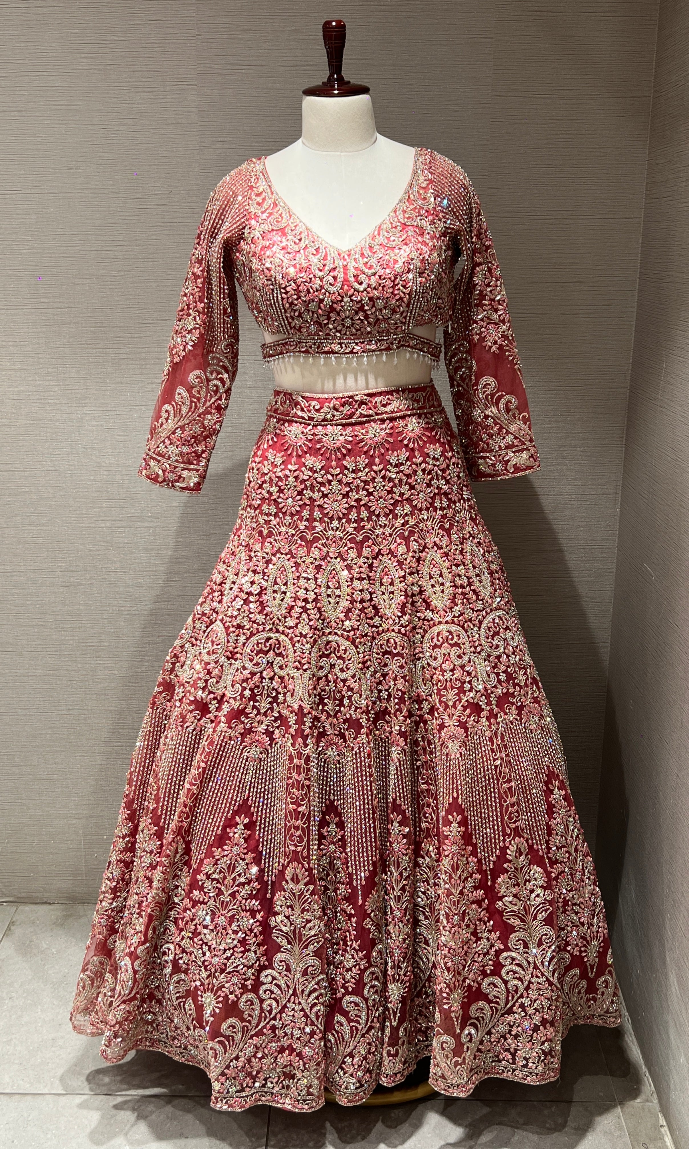 Rust Lehenga