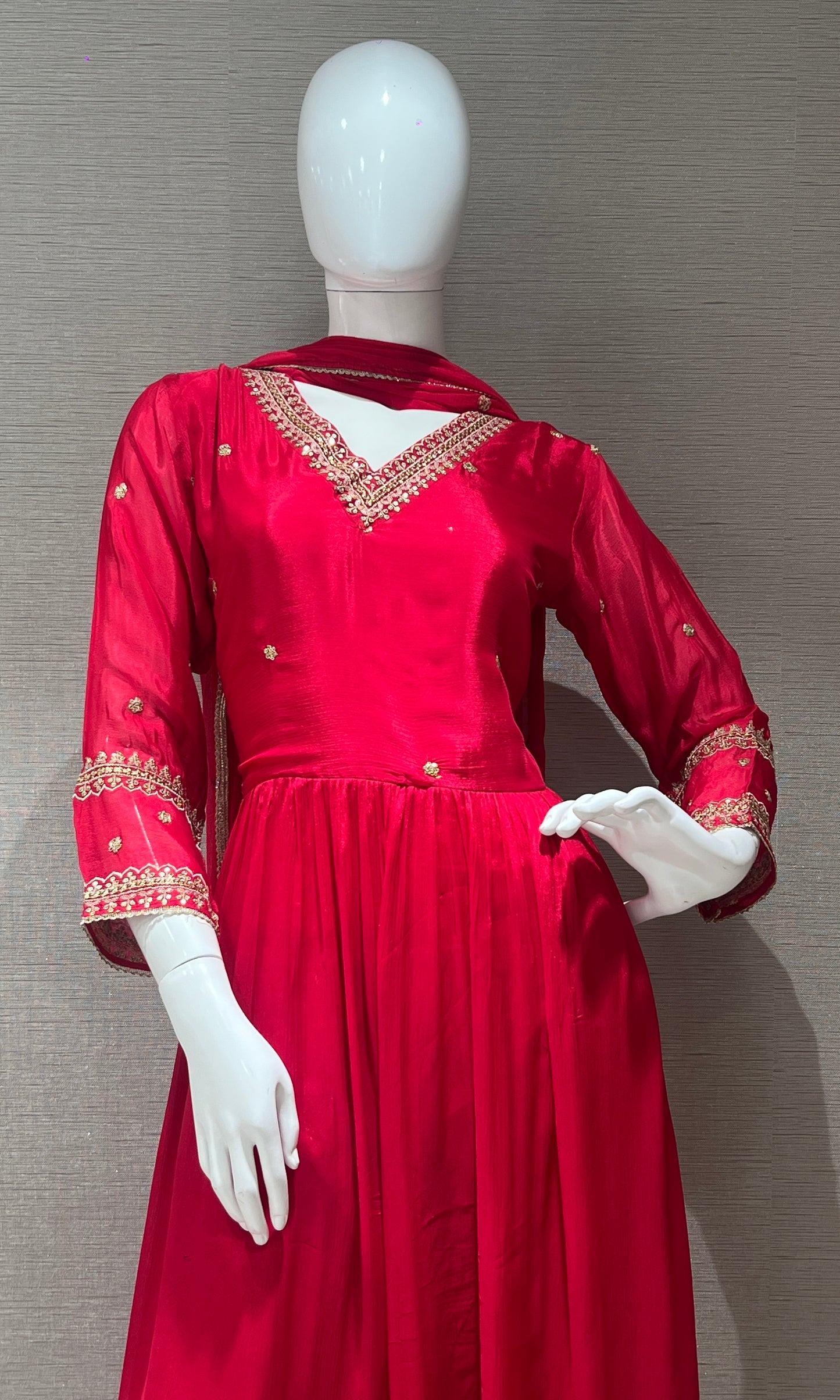 🌹Red Anarkali long dress 🌹