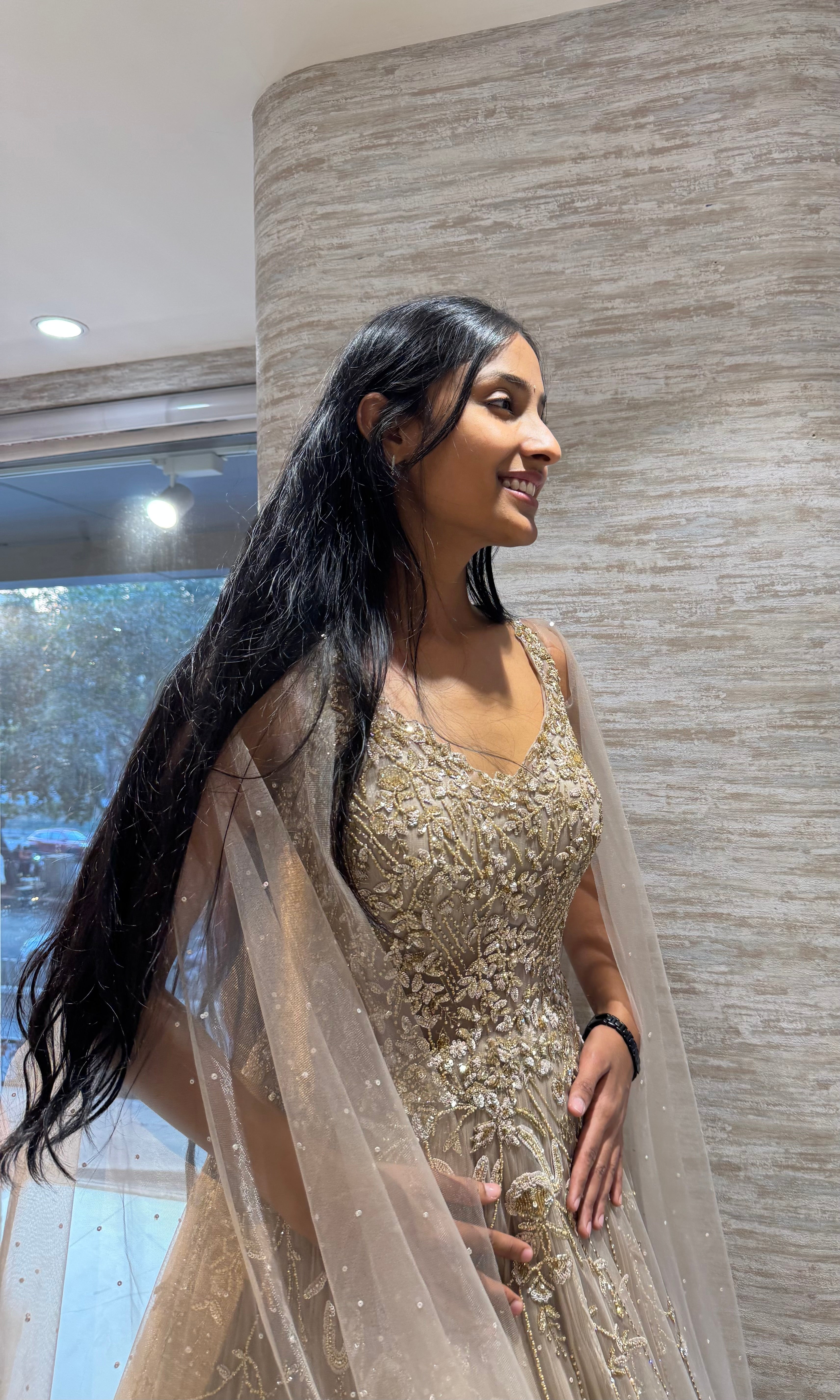 Moee GOLD EMBROIDERED GOWN