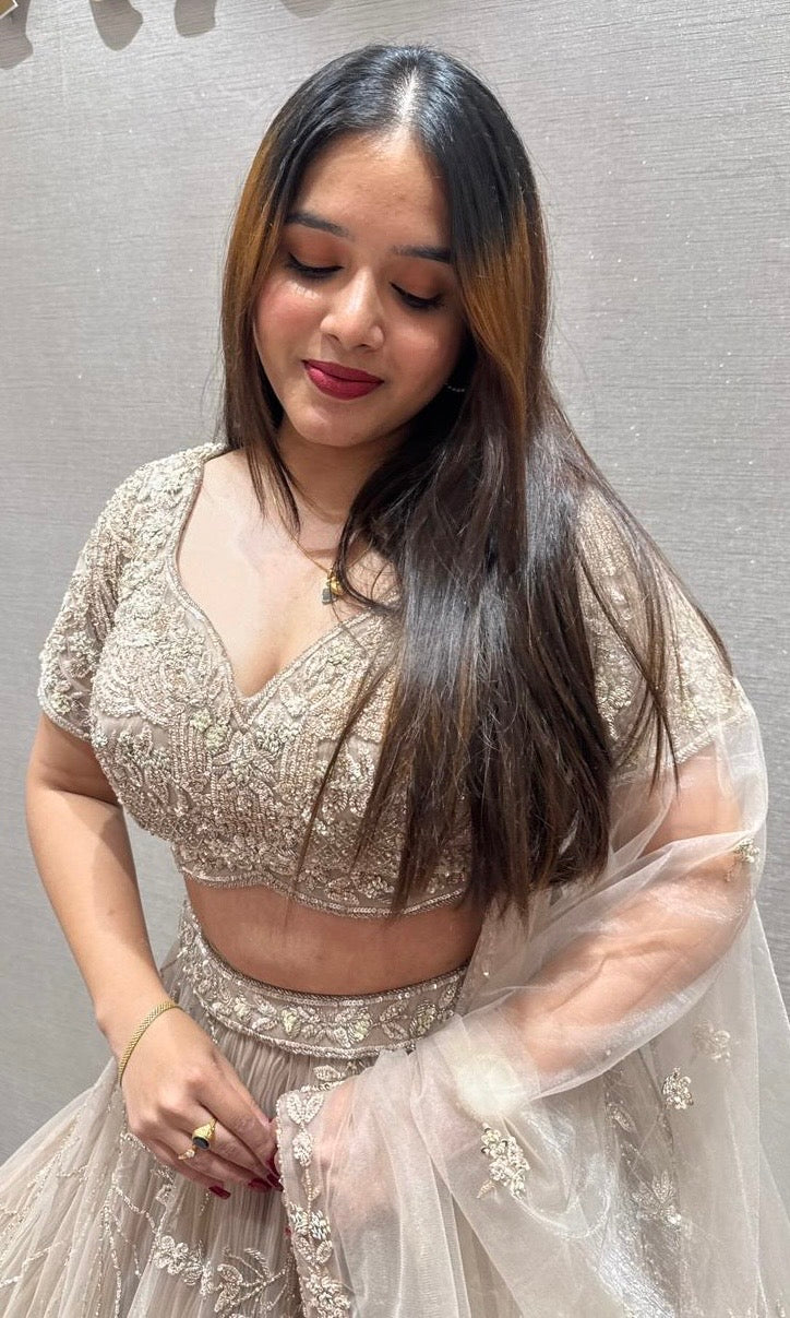 Beige Lehenga