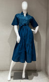 COTTON Navy blue SUMMER DRESS
