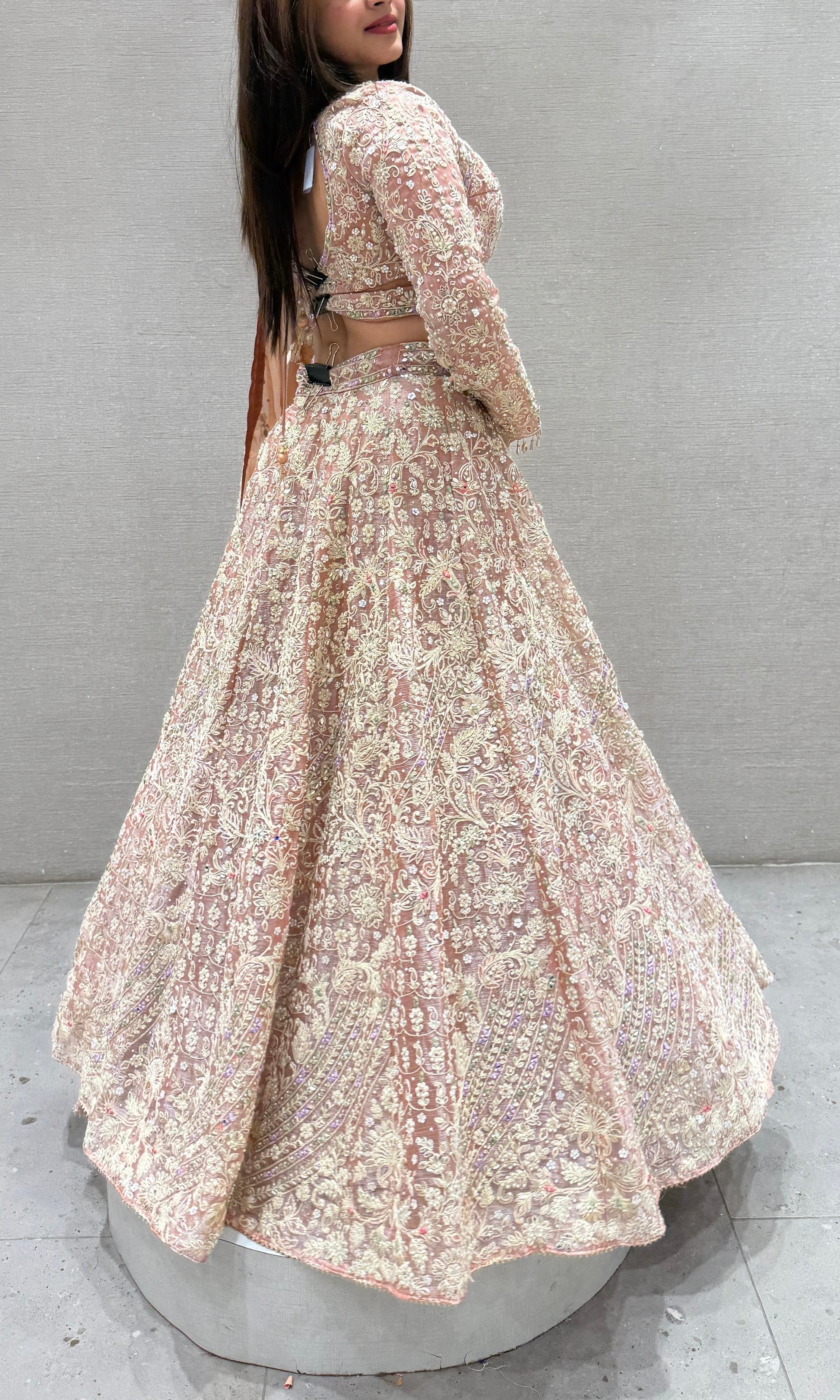 Peach Lehenga
