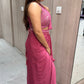 🌸Onion Pink drape saree one minute saree, ready to wear🌸