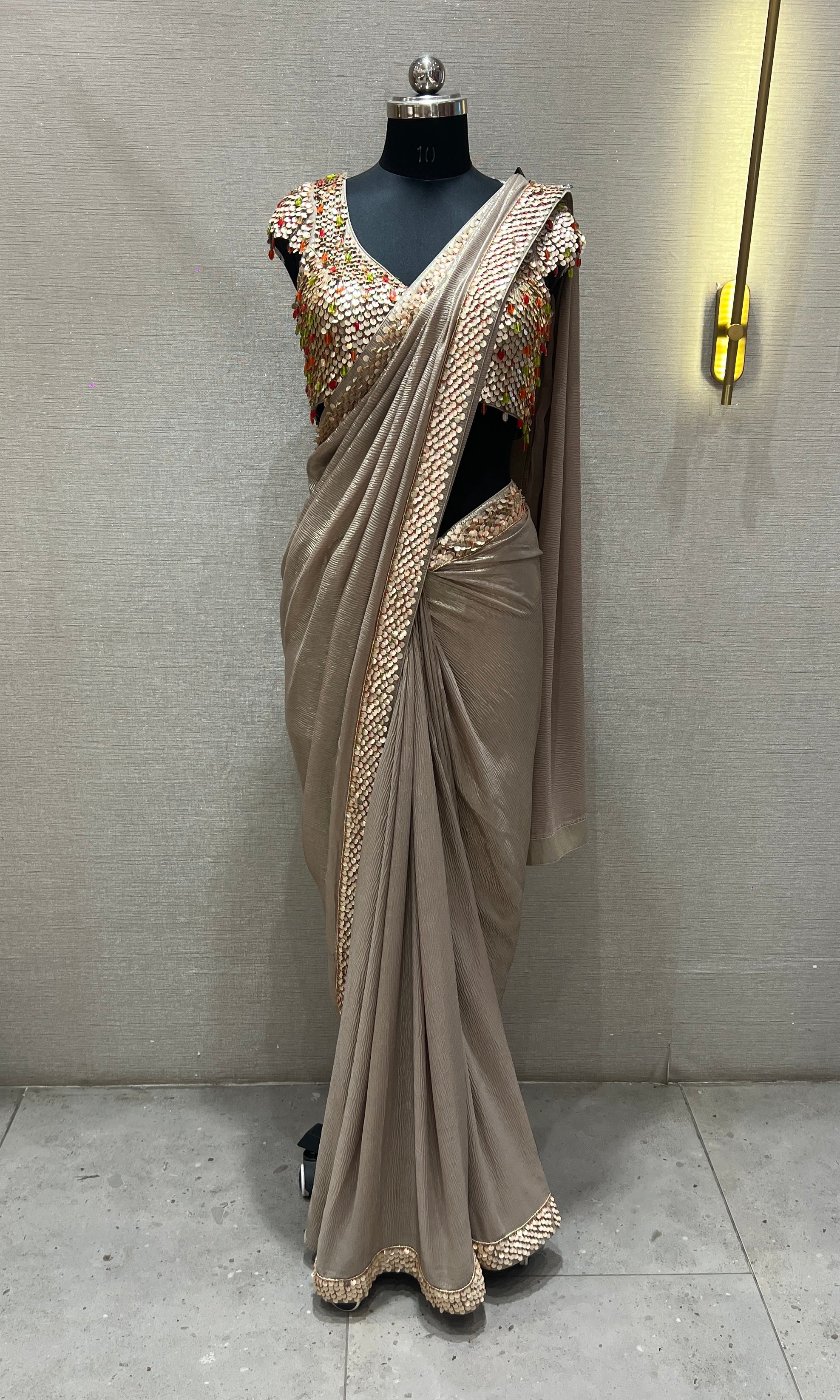 BEAGH SAREE WITH EMBROIDERED BLOUSE