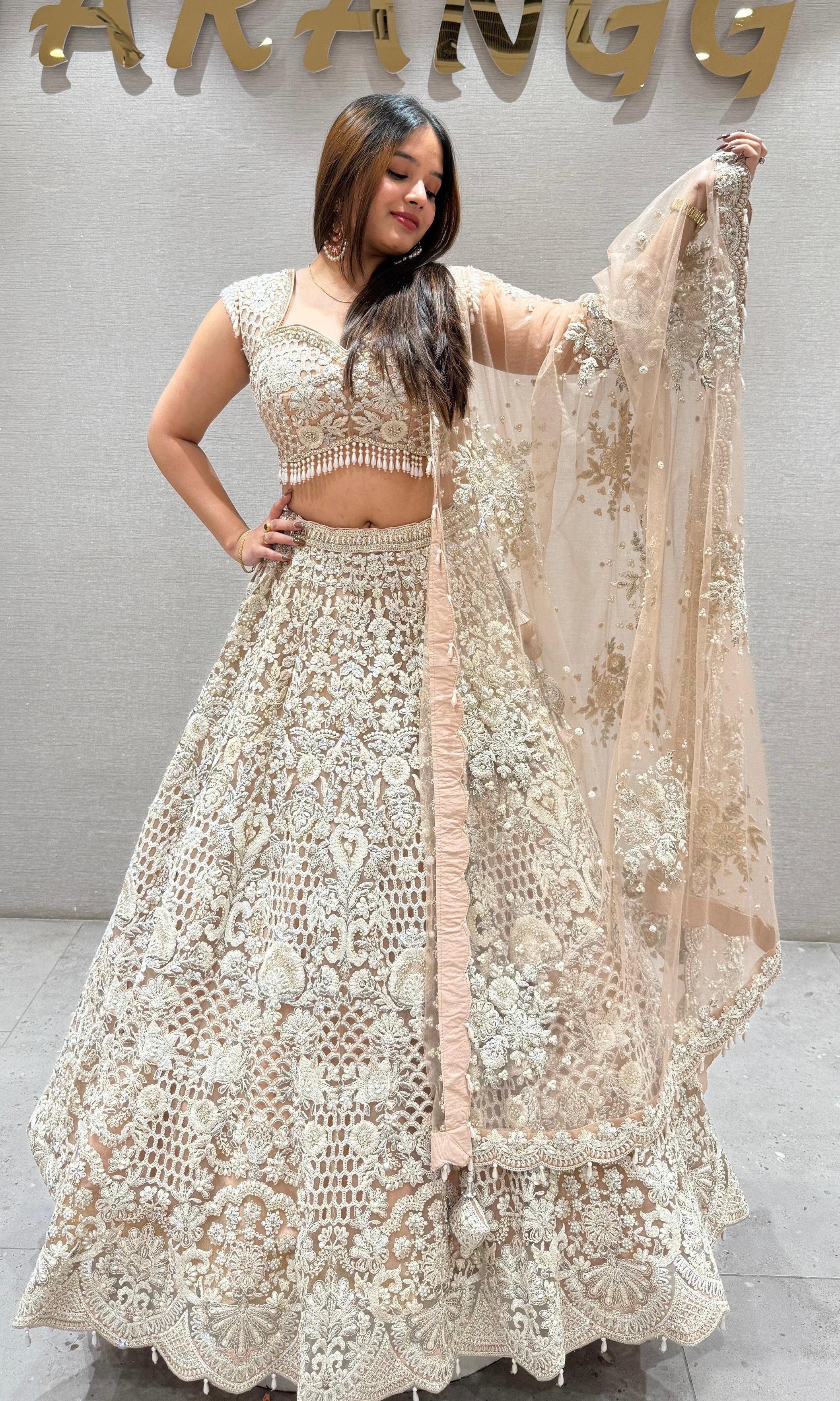 Peach Lehenga