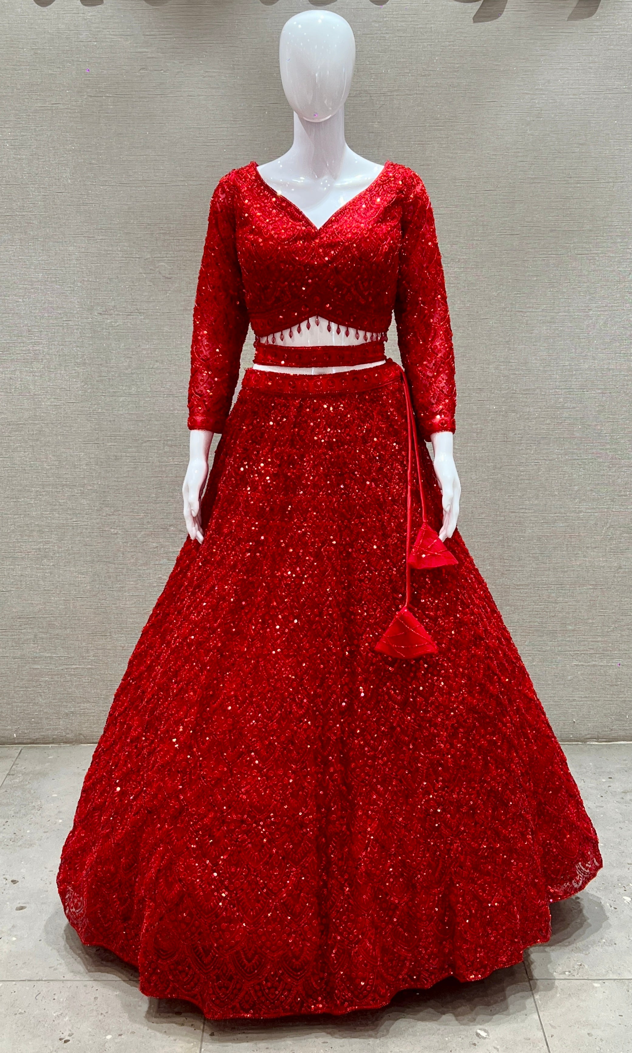 Red Lehenga