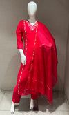 ELEGANT Rani pink kurta set