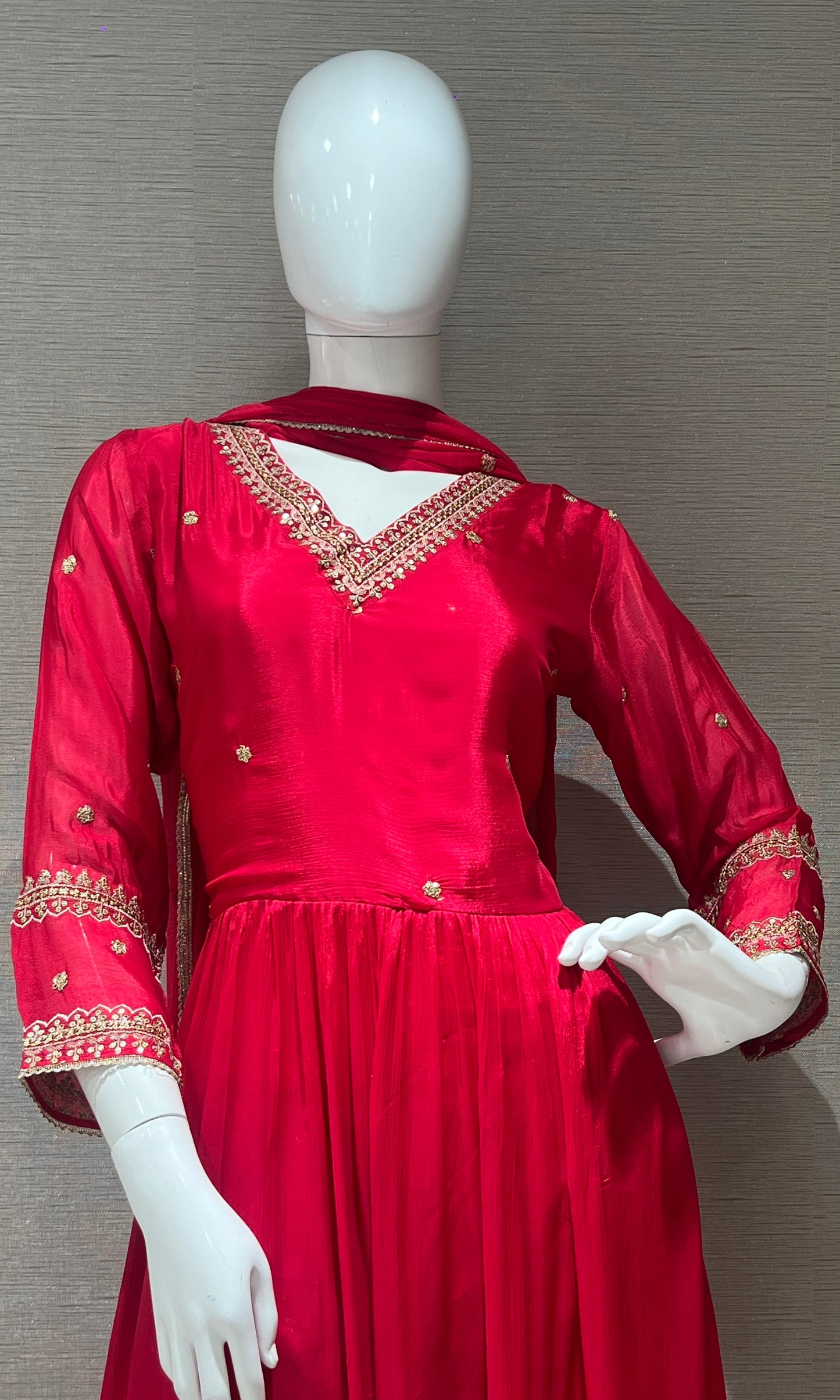 🌹Red Anarkali long dress 🌹