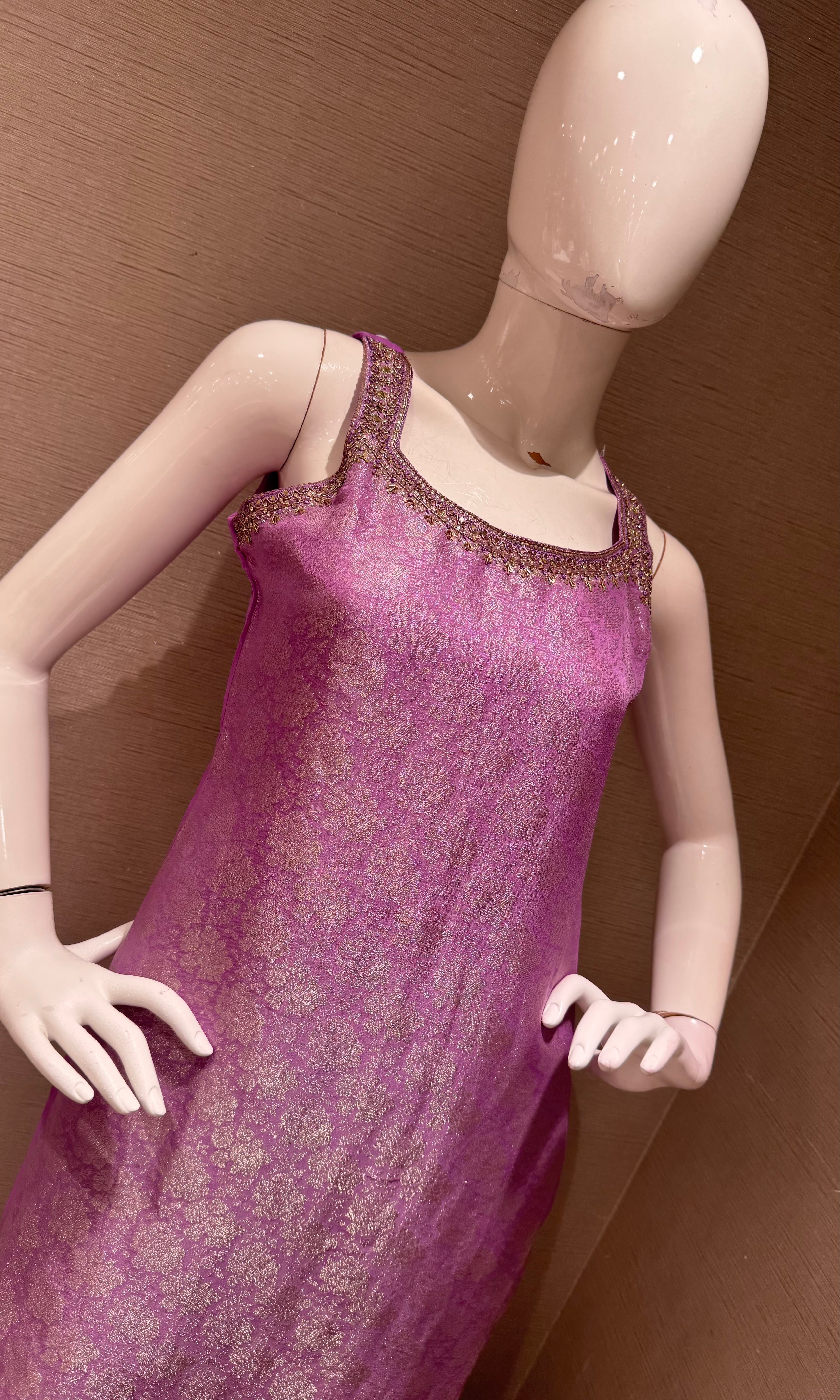 LILAC banarasi Silk Kurta Set with Dupatta