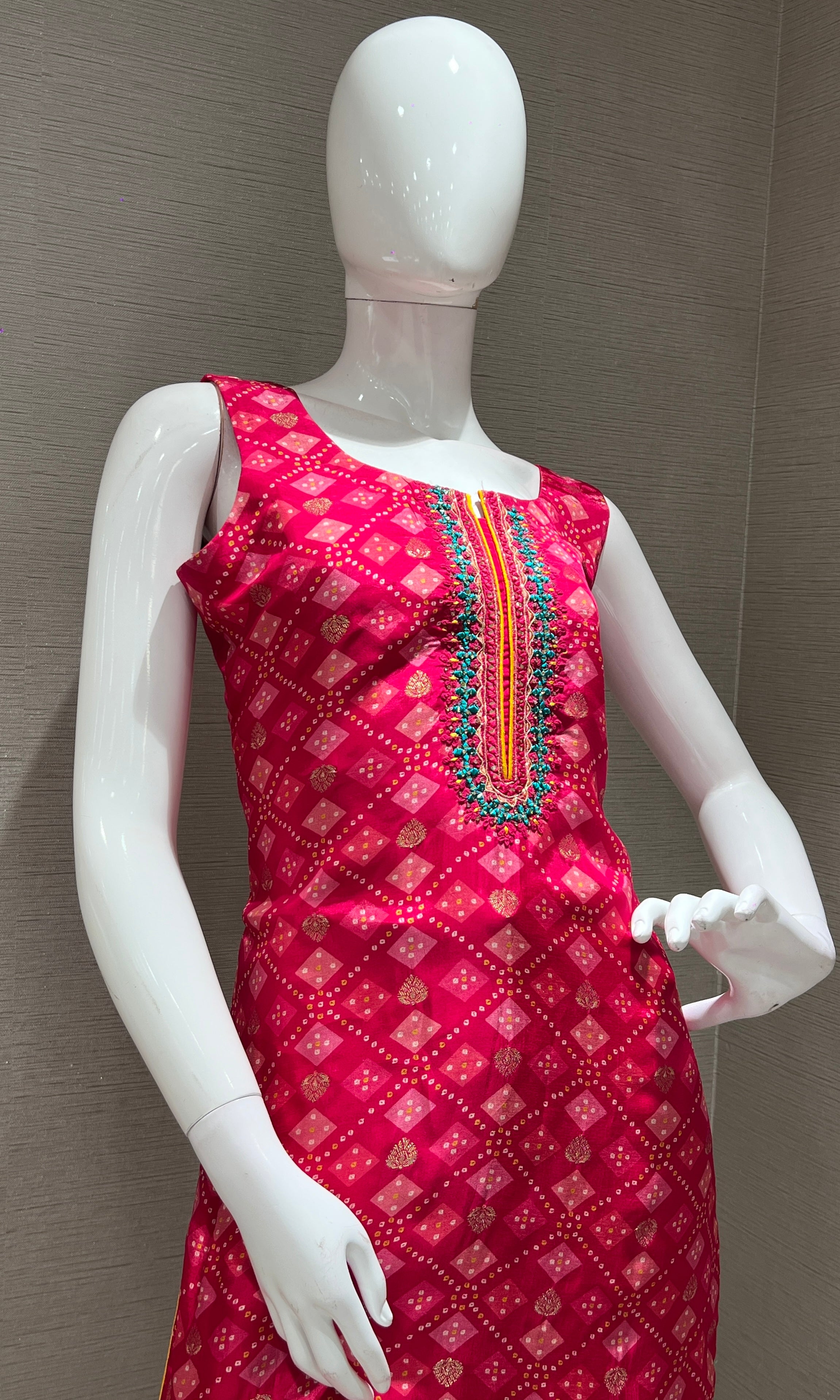 Pink EMBROIDERED kurta set