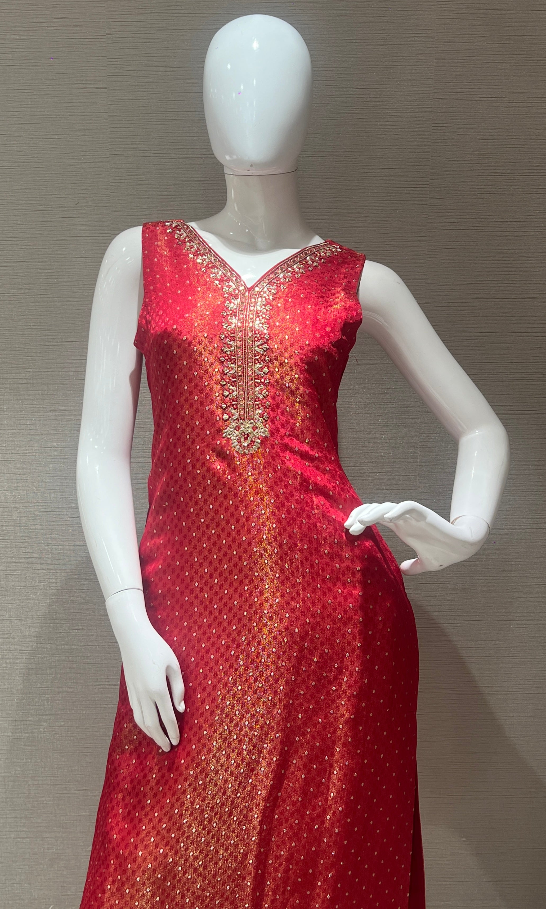 Red kurta set