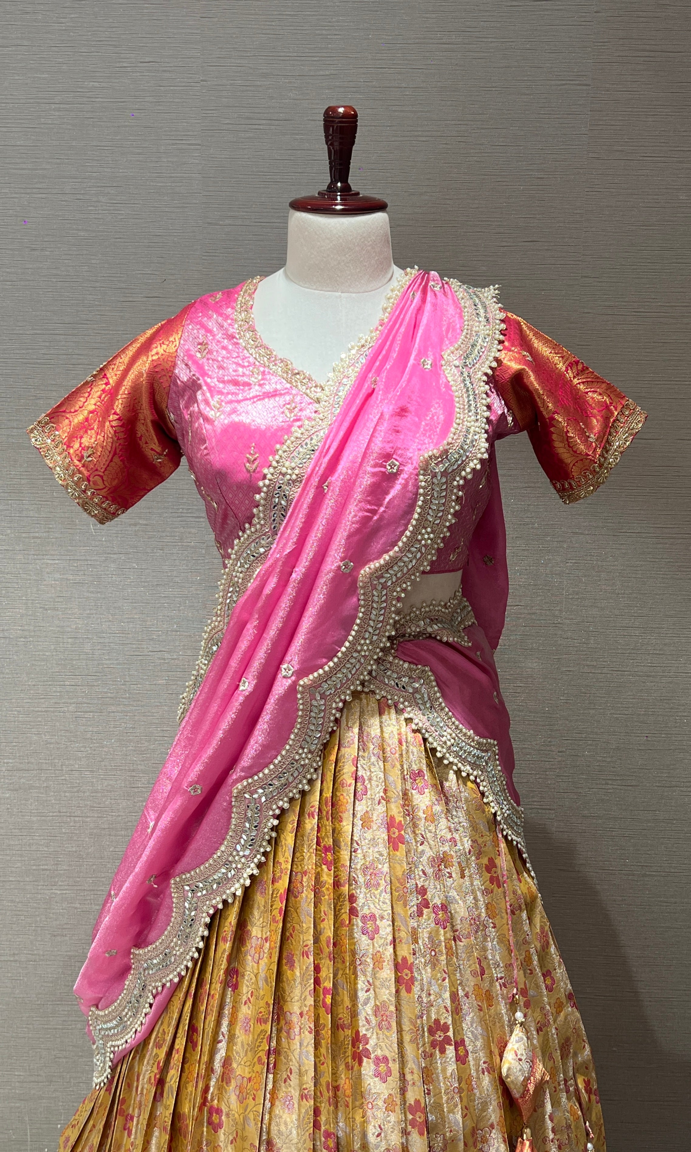 Mustard yellow Lehenga