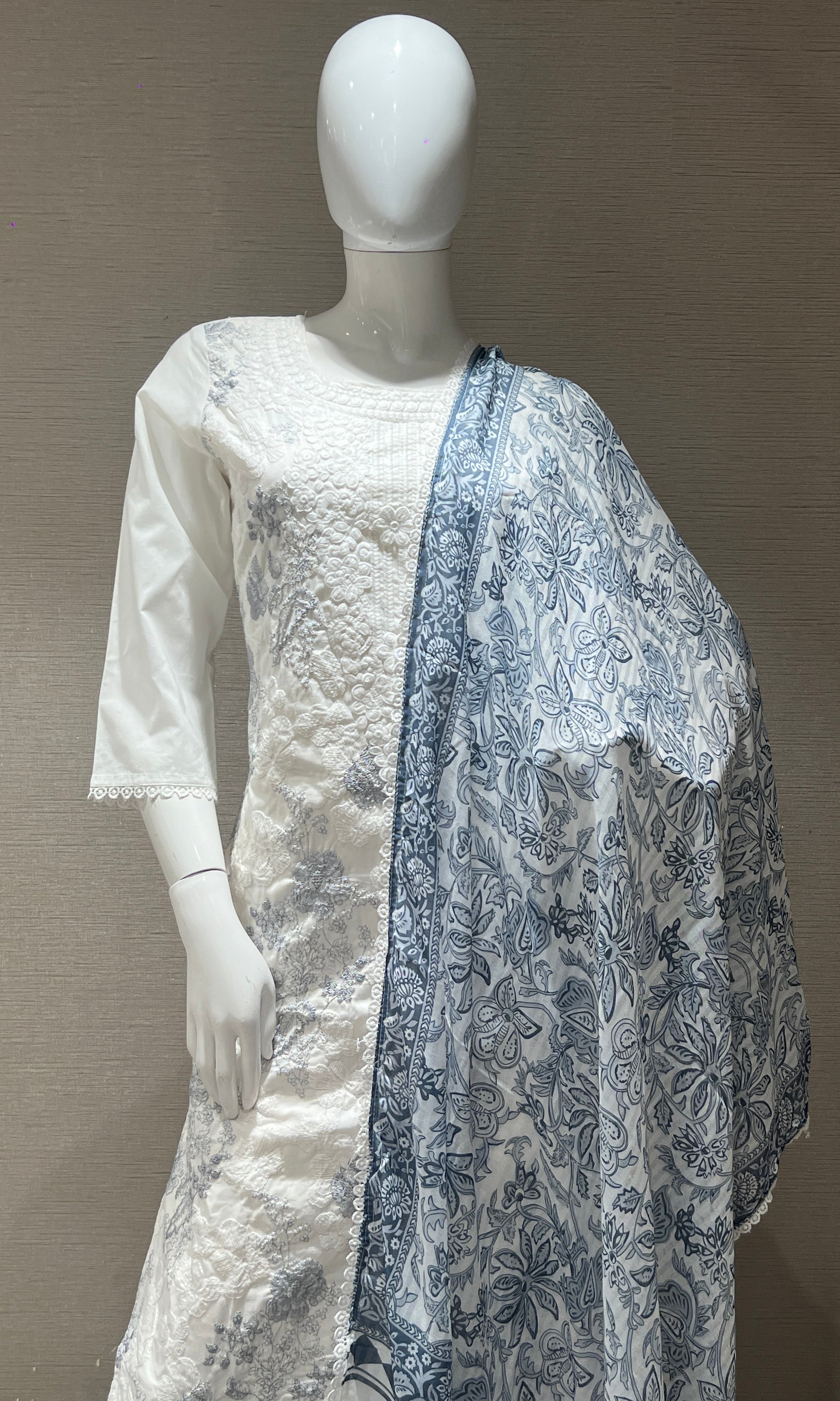 Grey kurta set