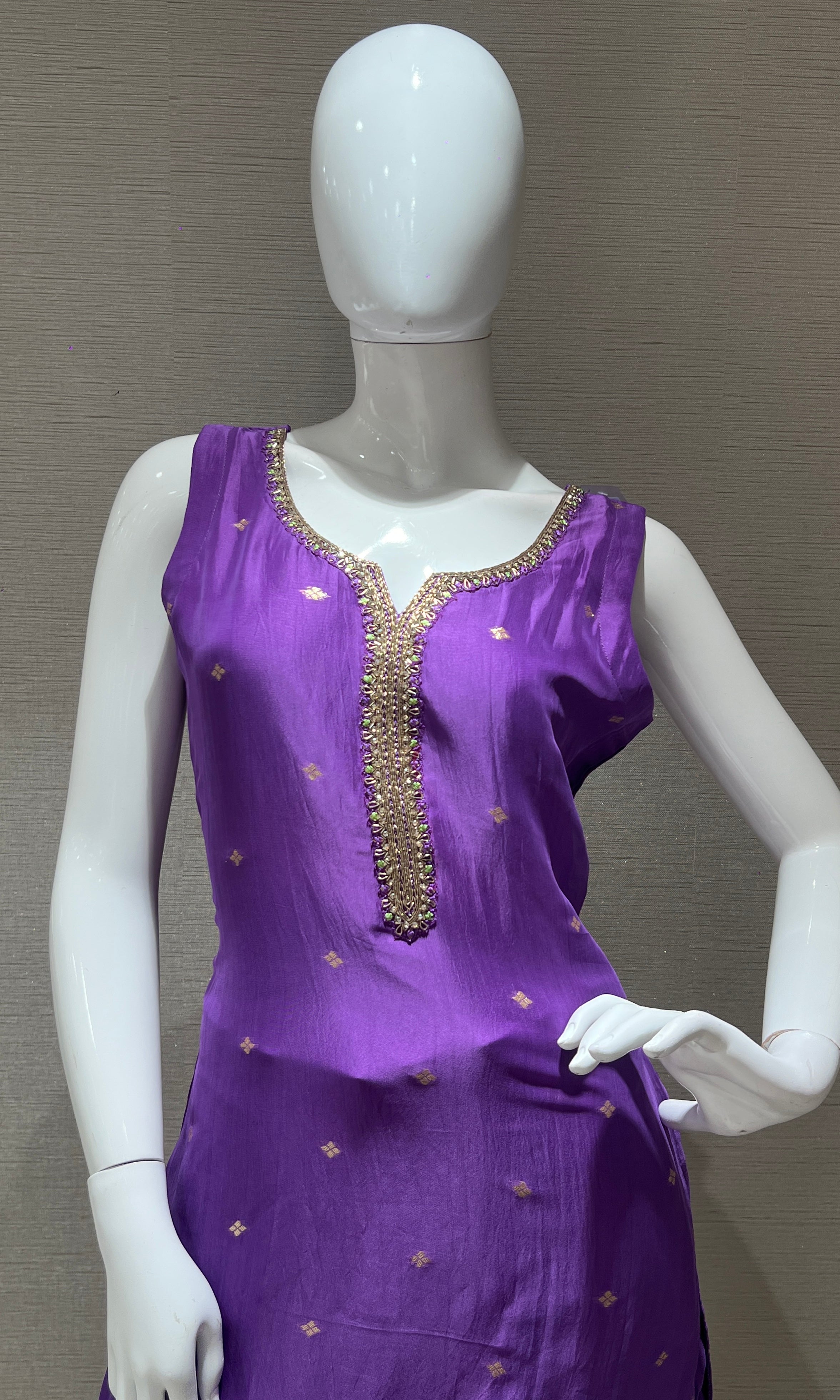 Purple kurta set