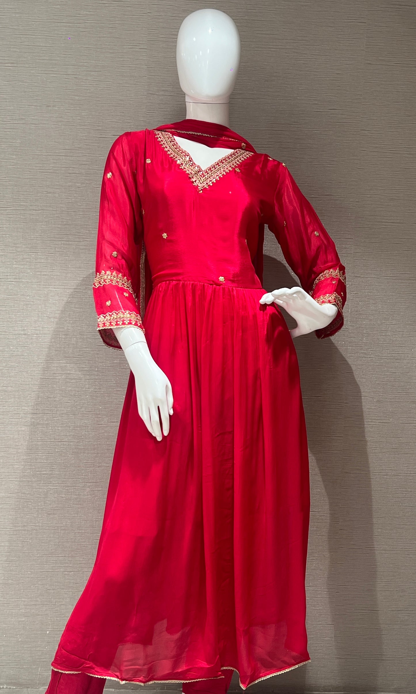 🌹Red Anarkali long dress 🌹