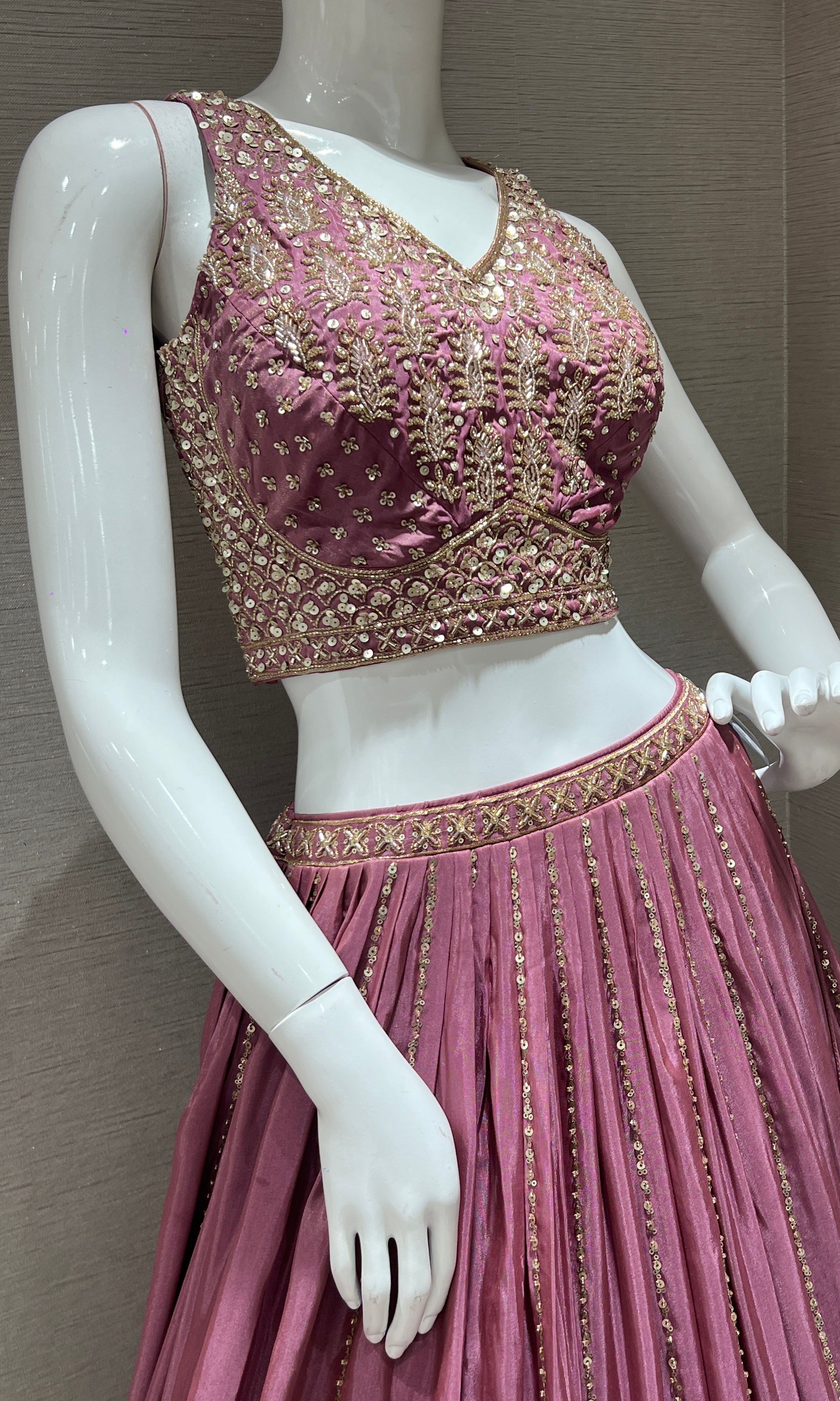 Light wine Lehenga