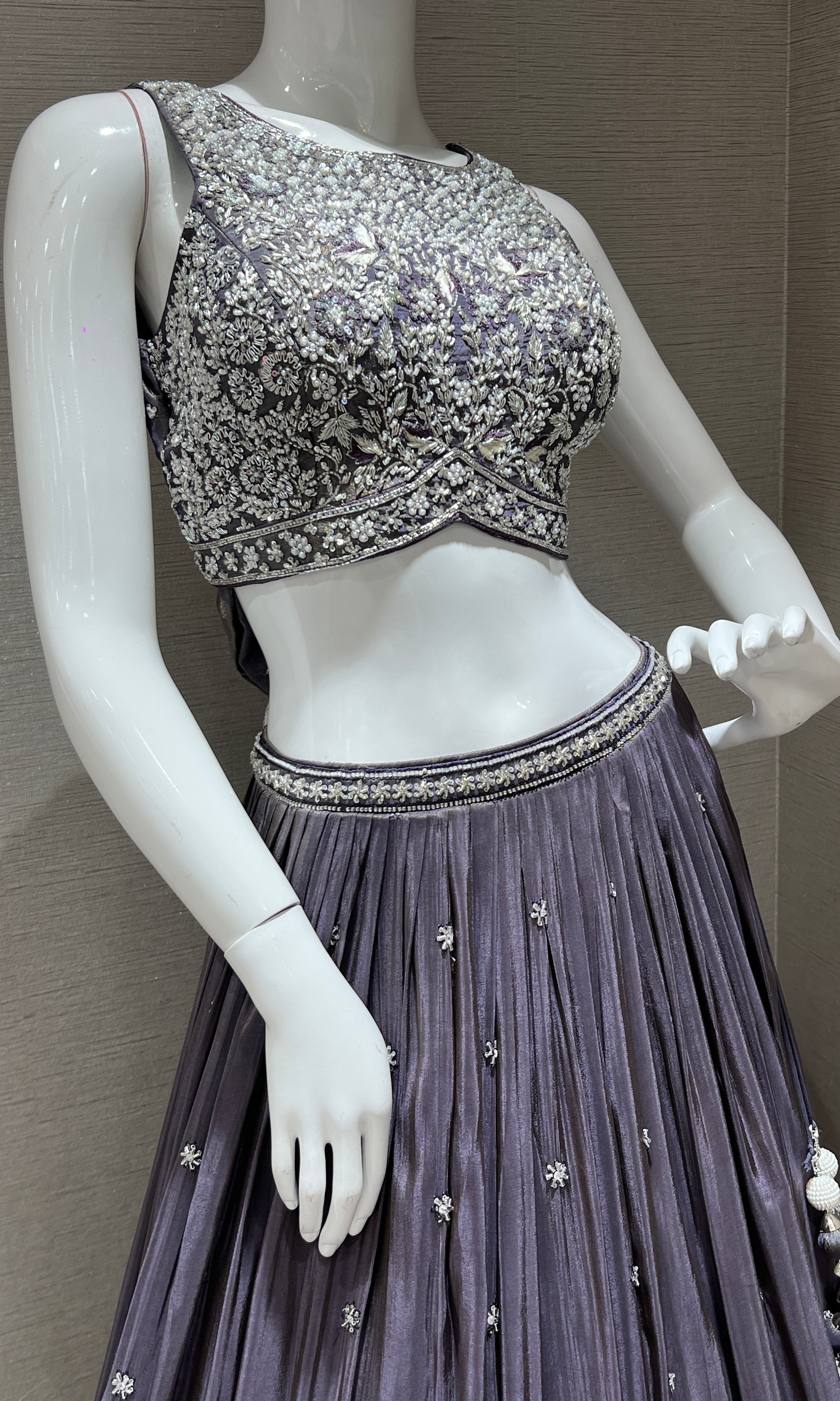 Grey Lehenga