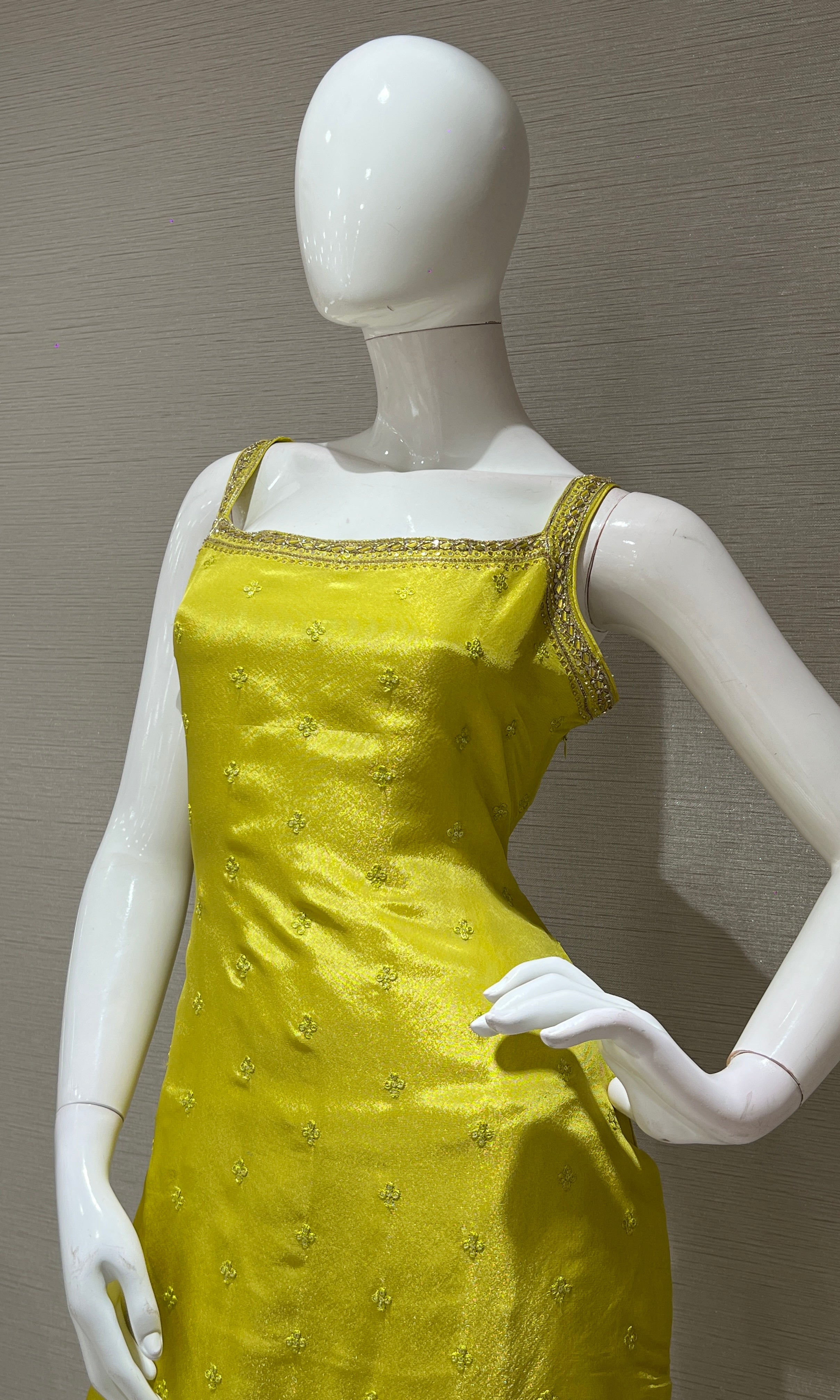 Lemon Glow Embellished Kurta Set