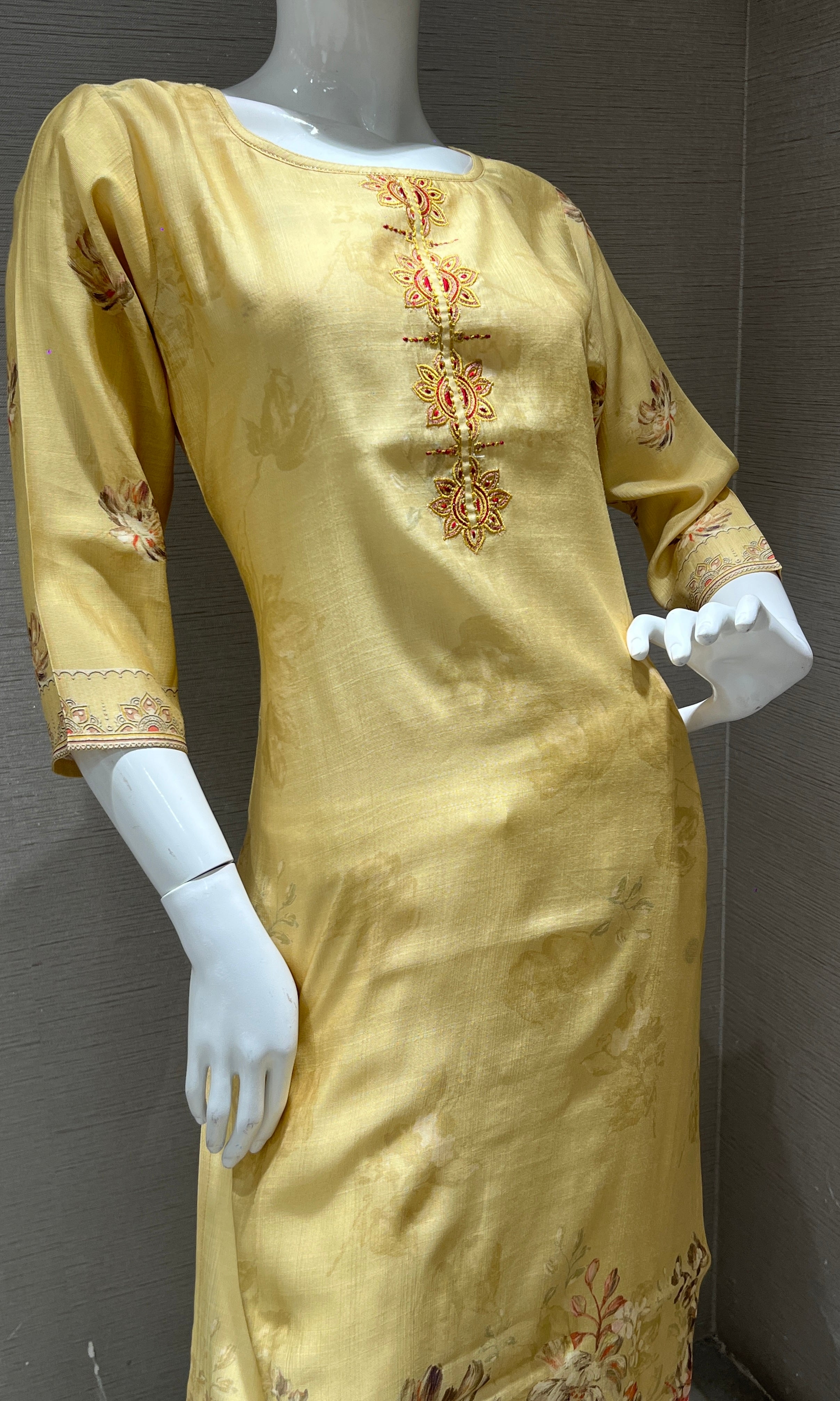Yellow Kurti top