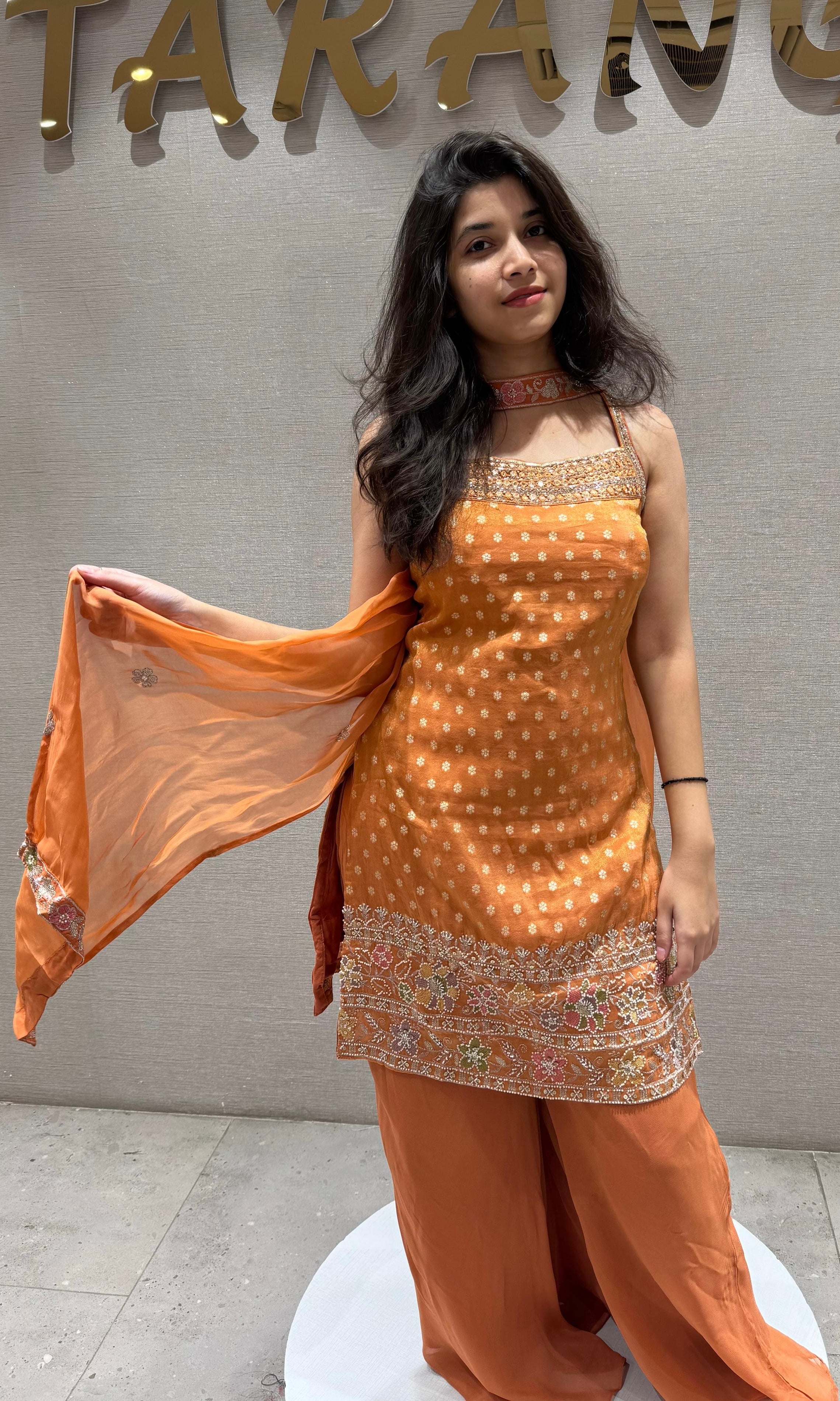 Terracotta Glow Palazzo Set