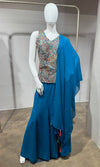 Rama Embroidered Peplum Palazzo Set