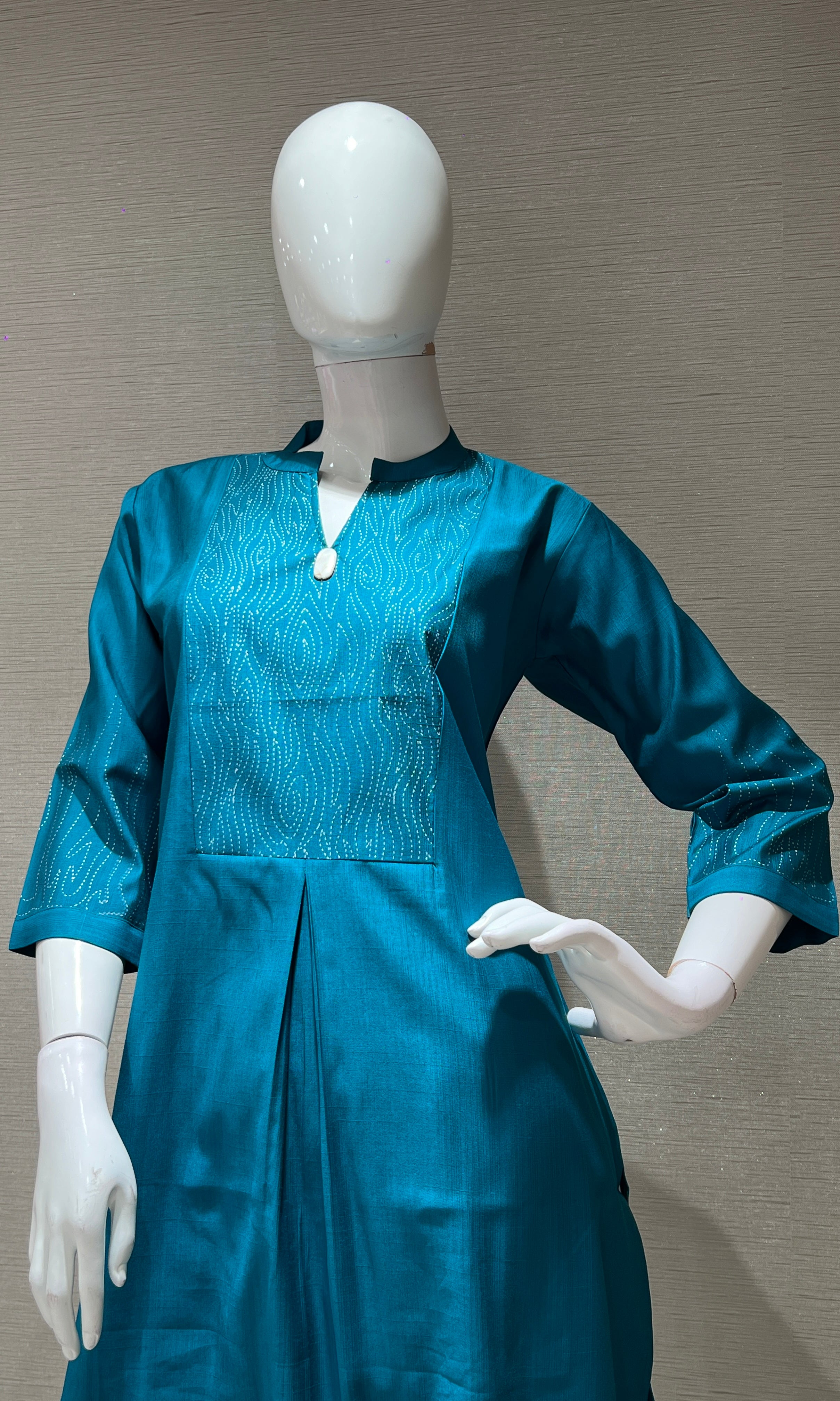 Rama blue Kurti top