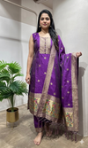 Royal PURPLE Banarasi Kurta Set