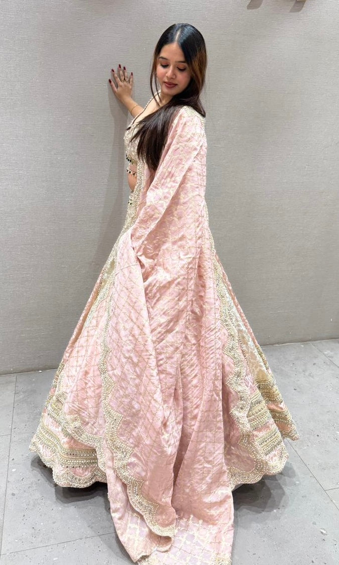 Baby pink Lehenga