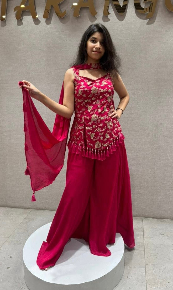 Fuschia Fiesta Palazzo Set
