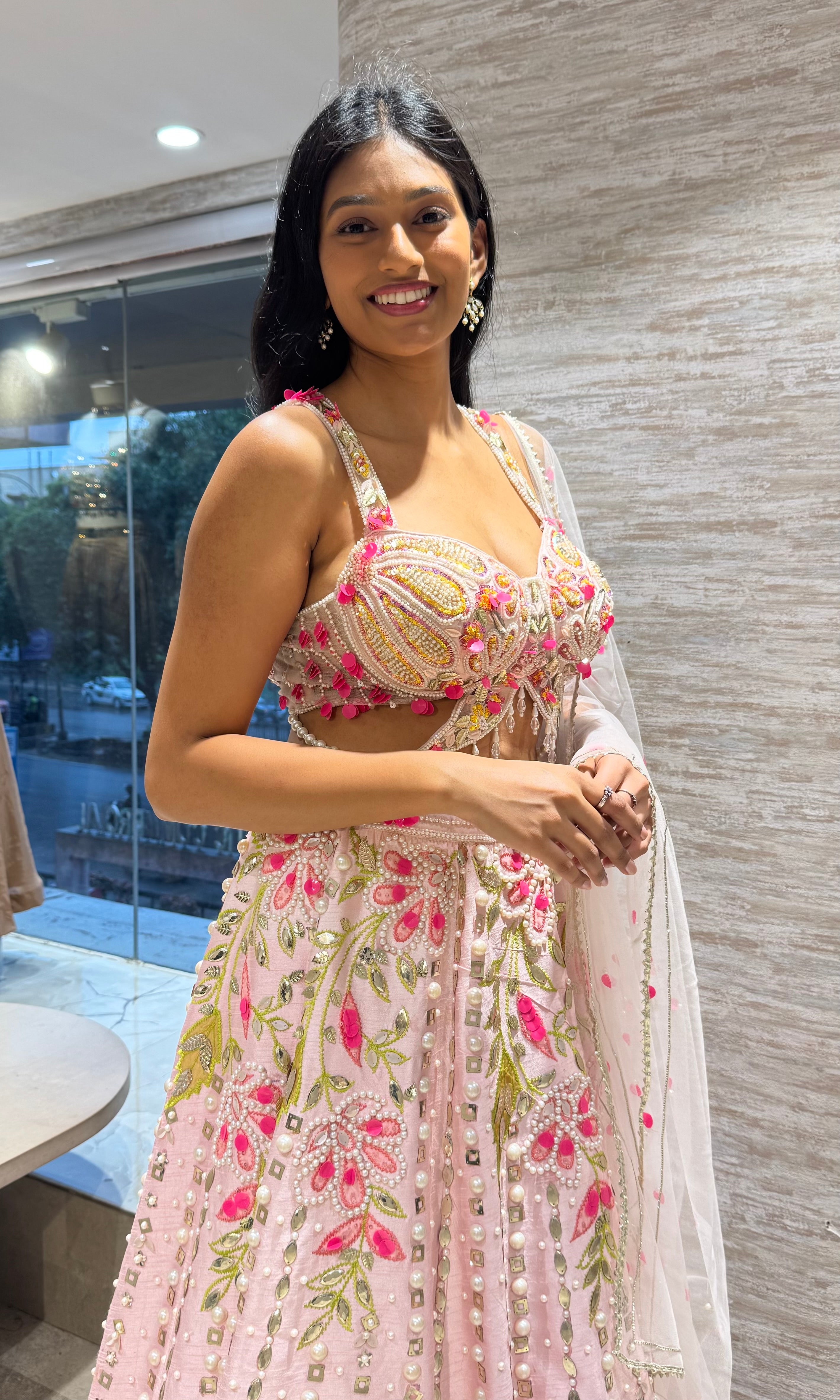 Light Pink Ethnic Lehenga choli