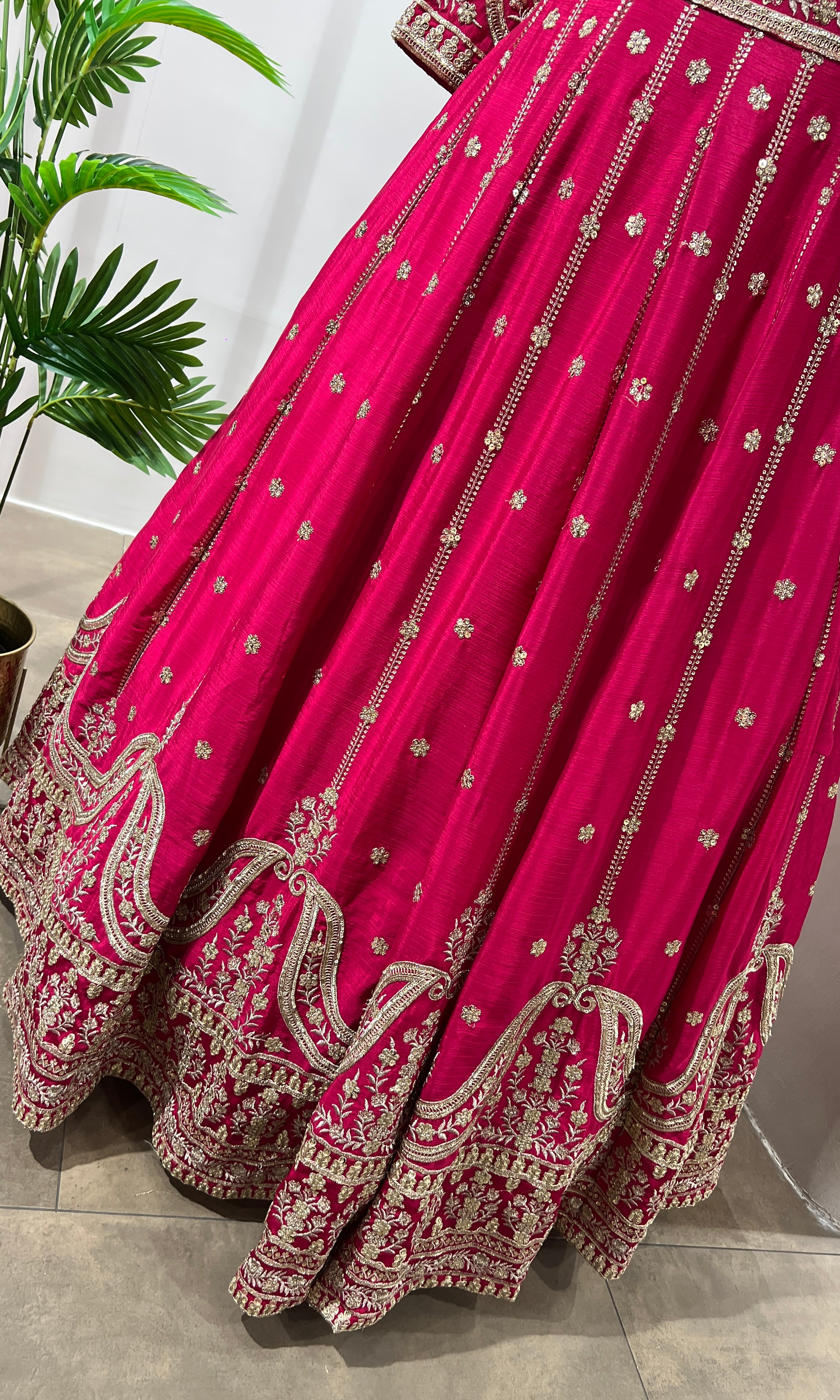 RANI GOLDEN ETHNIC LEHENGA