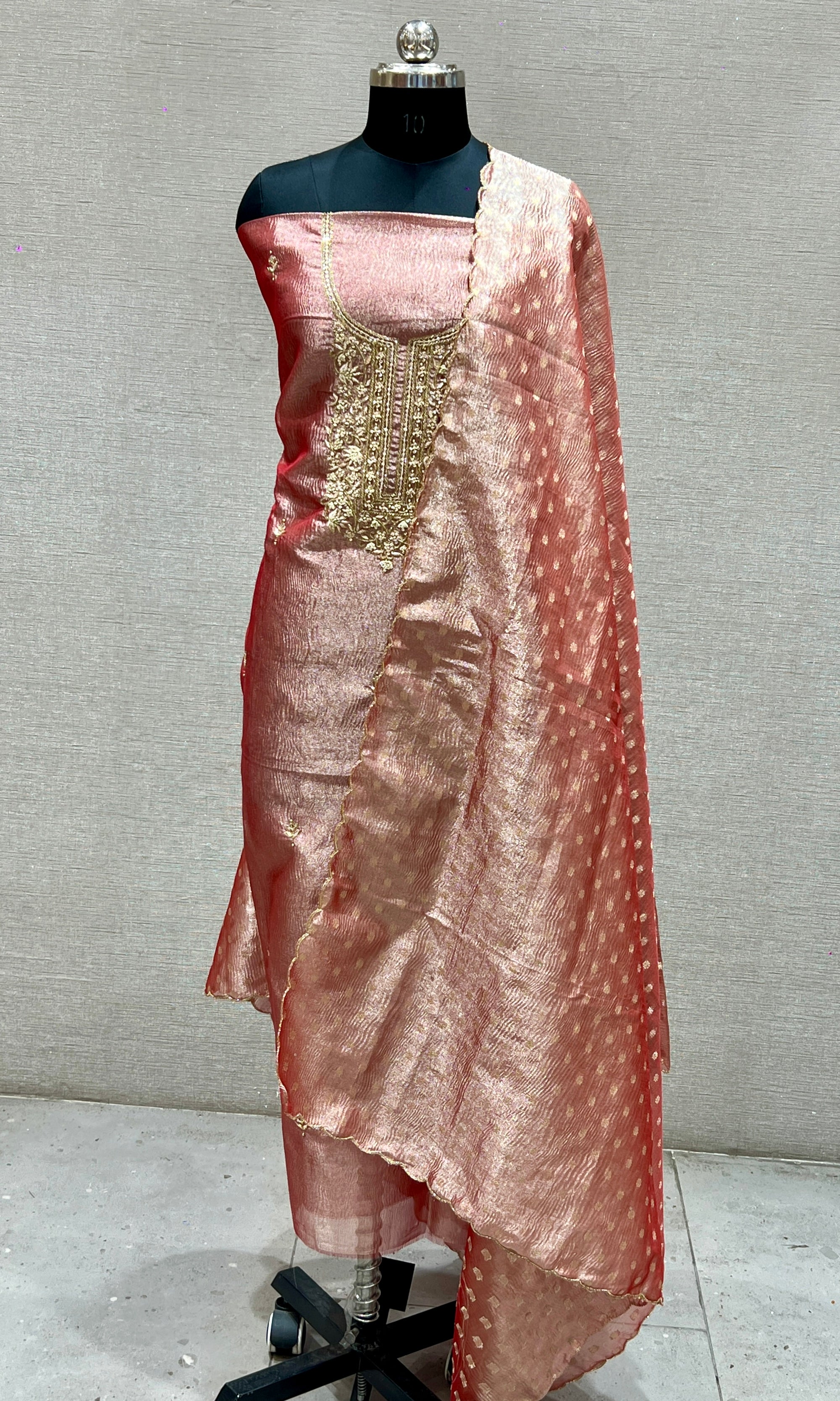 Red dress material