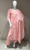 Onion pink MUL CHANDERI kurta set