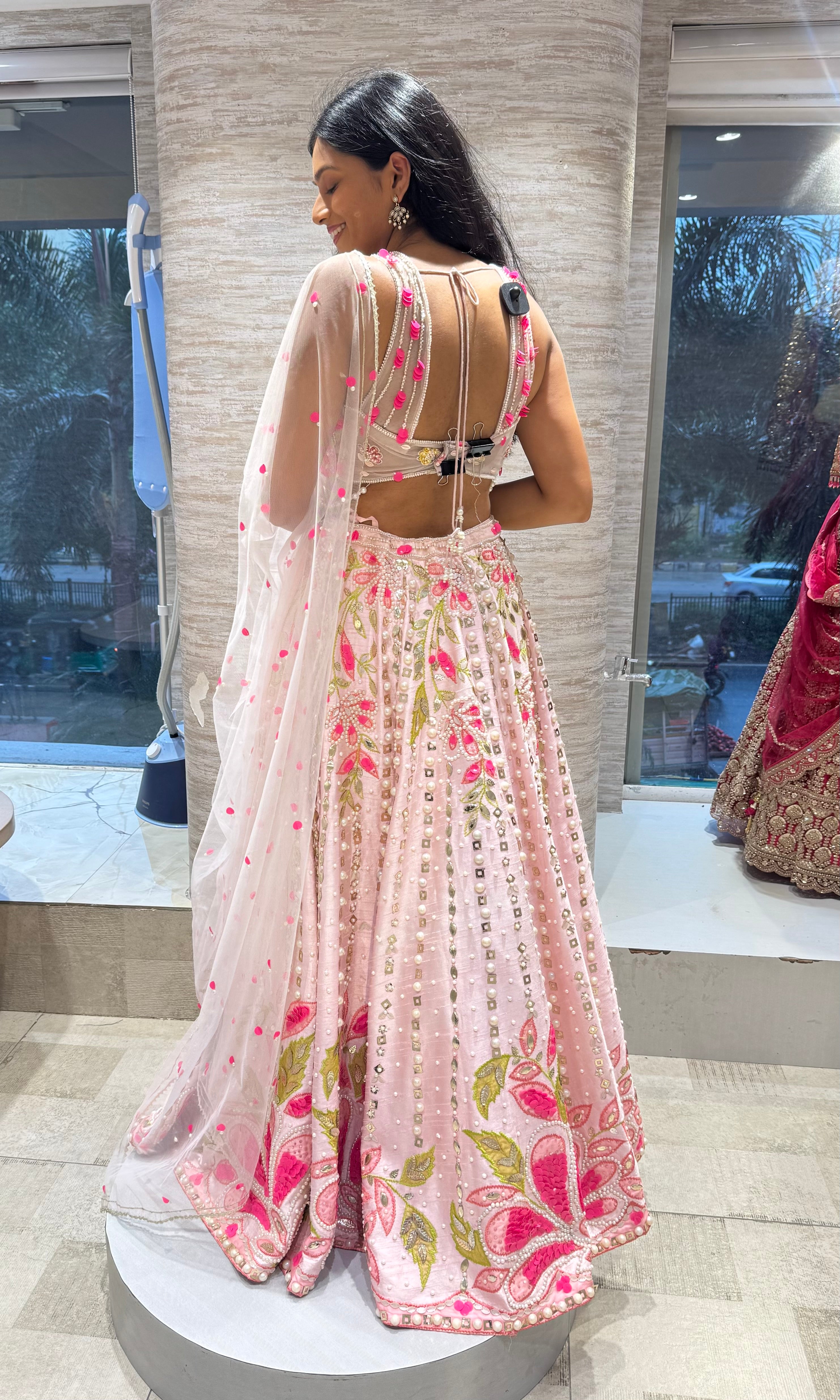 Light Pink Ethnic Lehenga choli