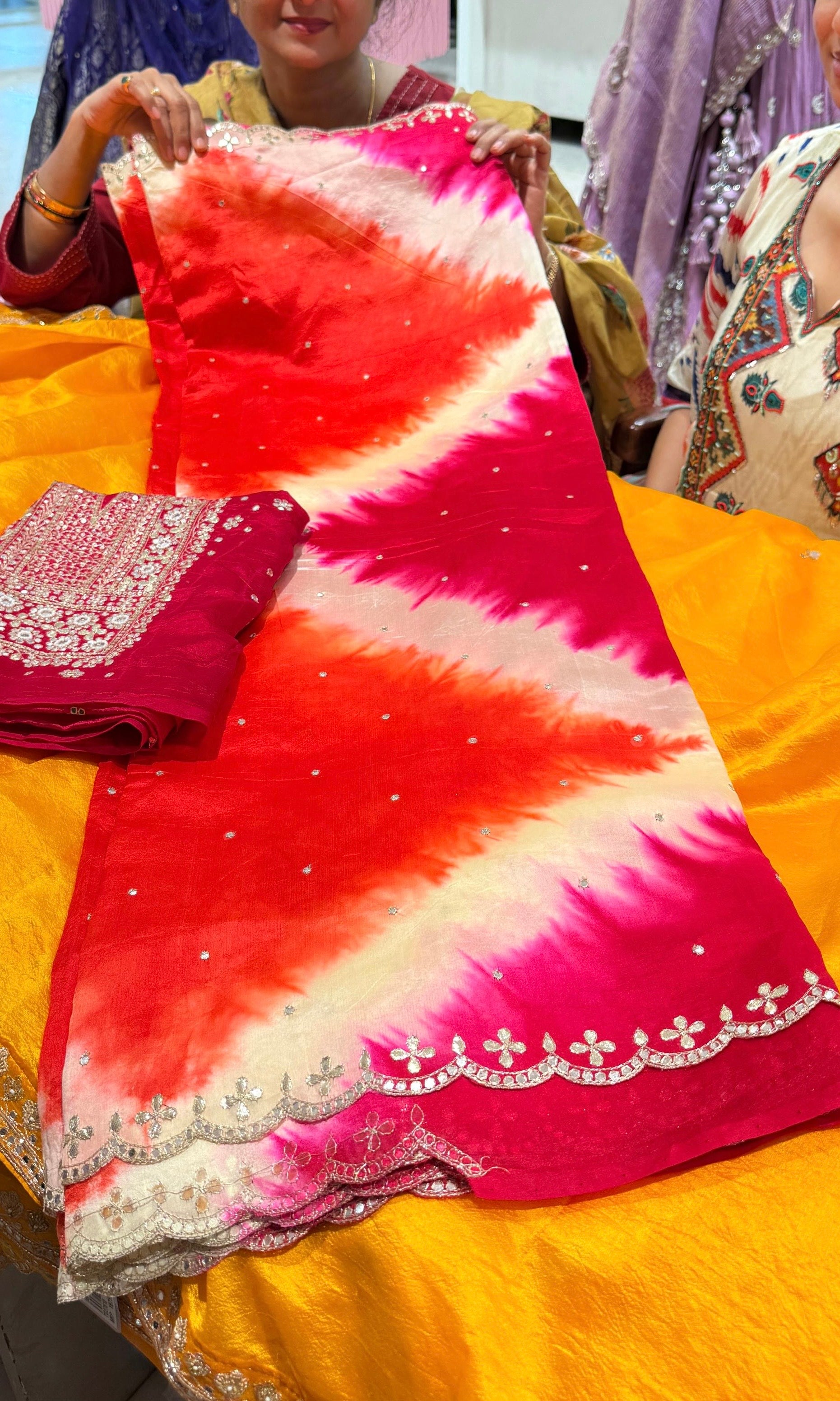 Multi colour saree