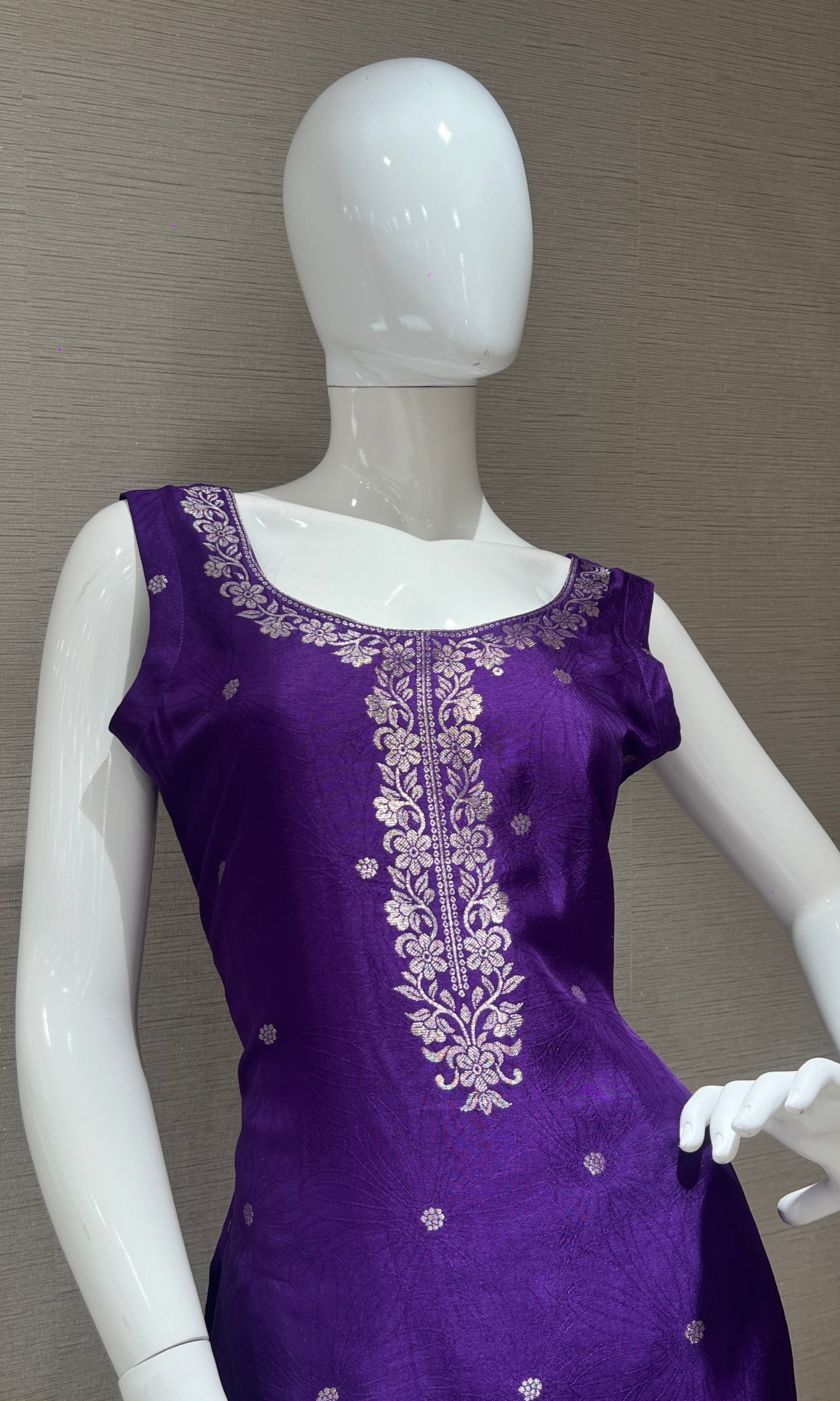 Purple kurta set