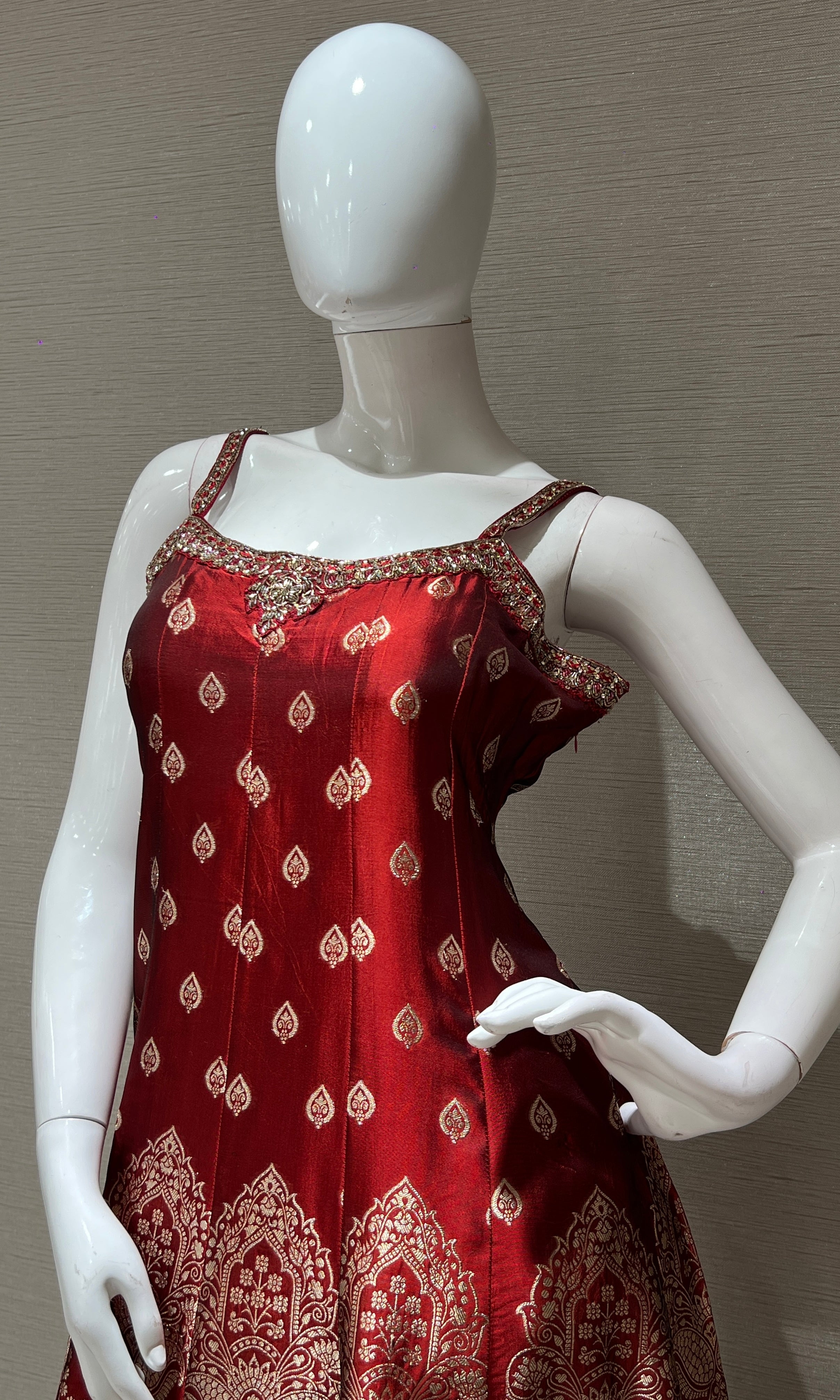 Maroon Sharara kurta set
