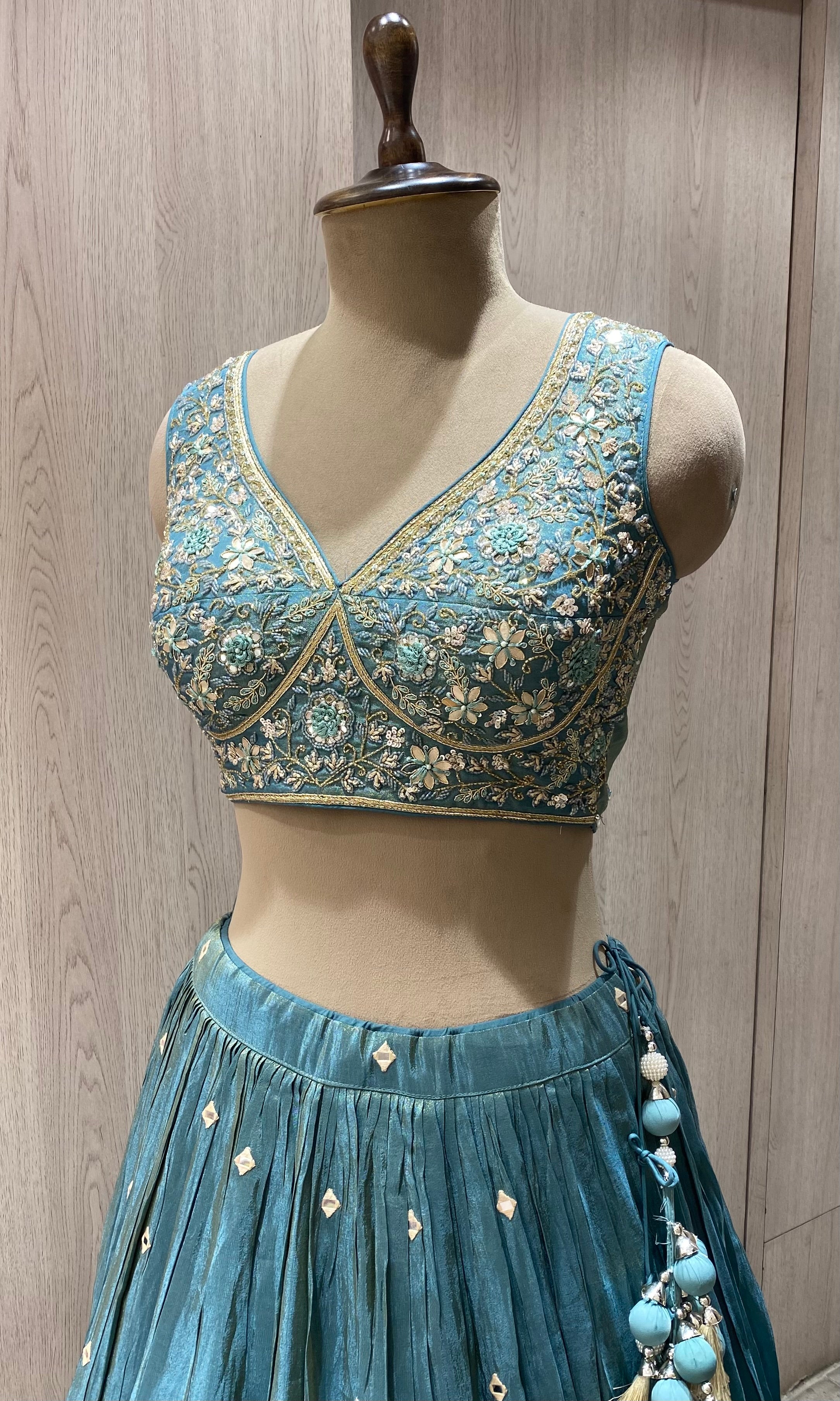 Sea green Lehenga